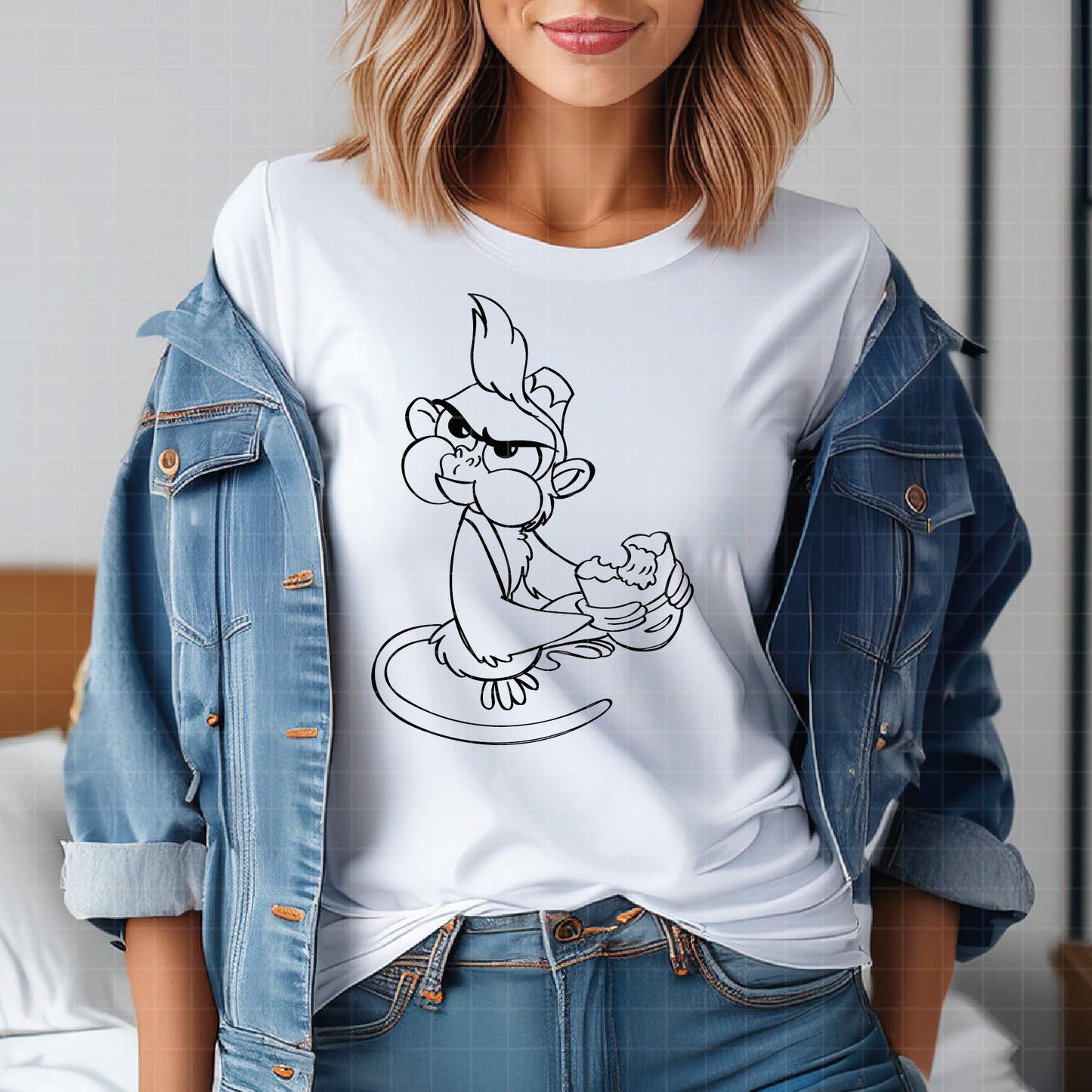 COD2168 - Abu from Aladdin Hand Drawn svg, Aladdin svg, Cheeky monkey SVG, Aladdin clipart