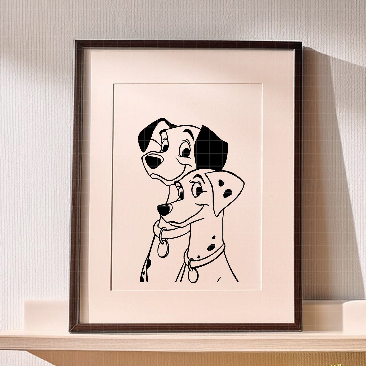 COD2173 - Dalmatian svg, dog svg, dalmatian cut file, puppy outline svg, disney svg