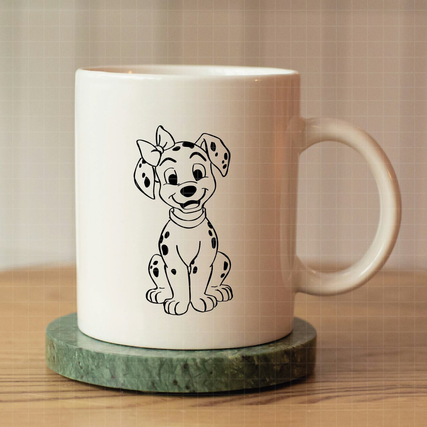 COD2176 - Dalmatian svg, dog svg, dalmatian cut file, puppy outline svg, disney svg