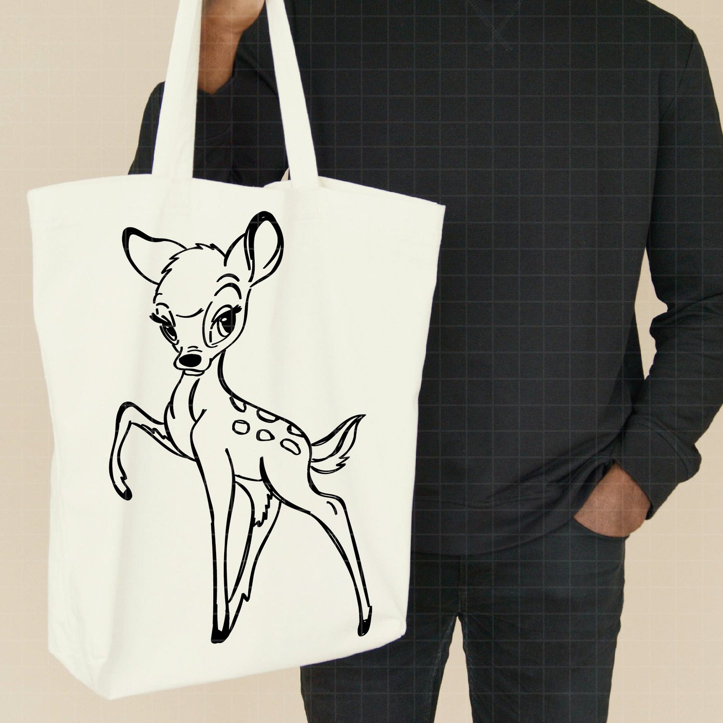 COD3409 - bambi svg, bambi kiss svg, disney svg, cricut, silhouette