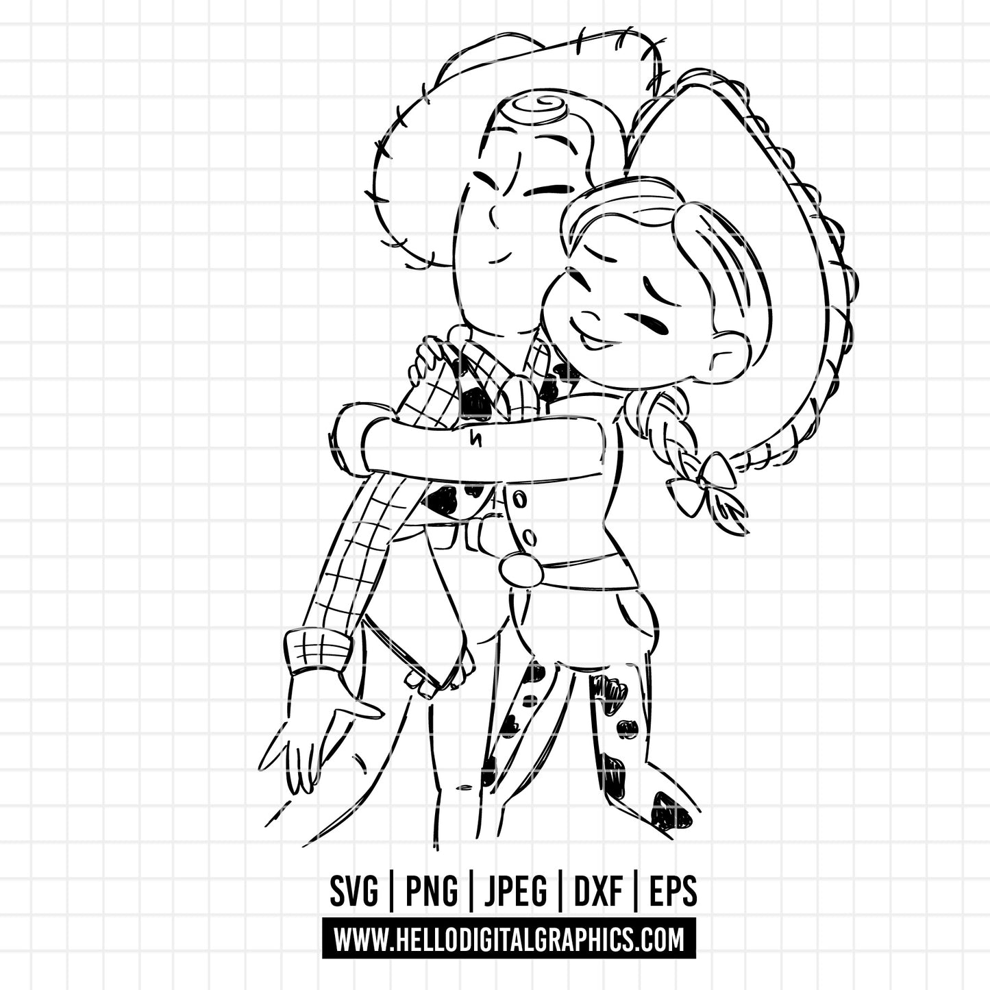 COD2193 - Toy Story Clipart PNG, Pixar clipart, Toy Story dxf, buzz lightyear slinky jessie alien rex forky woody bo peep , cut file outline
