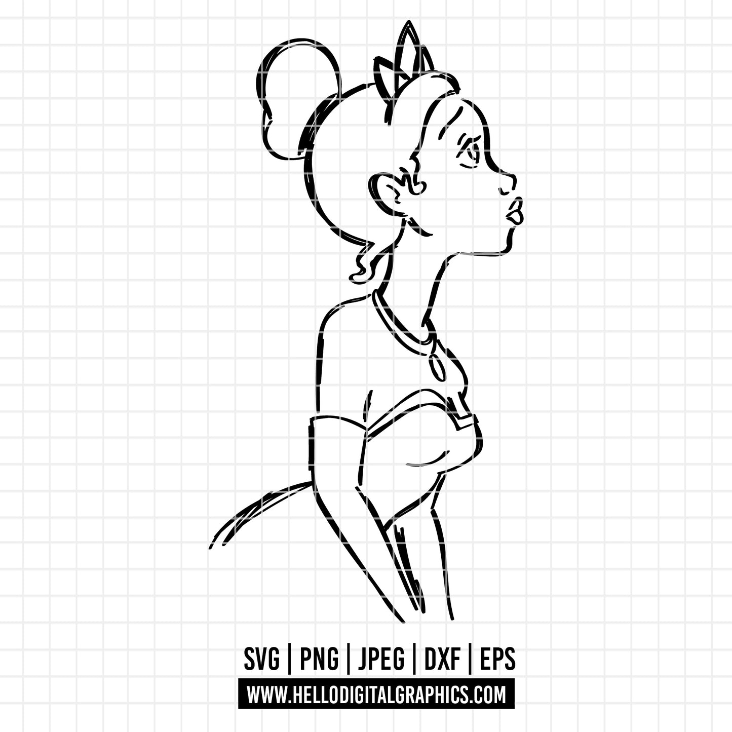 COD2225 - The frog and the Princess svg, tiana svg, frog svg, Princess Tiana with Frog, outline svg, cricut silhouette, Princess svg, Disney svg