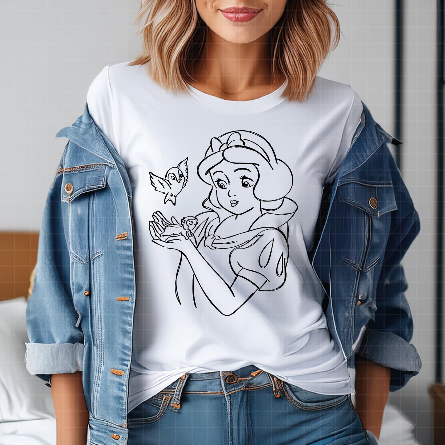 COD2234 - Snow White svg, Princess SVG, Snow White and the Seven Dwarfs svg, Cricut, Silhouette, outline svg, disney svg