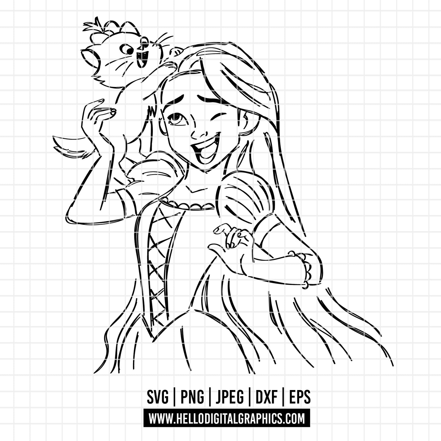COD2243 - Tangled svg, tangled princess svg, Sun SVG, Sun Cut File, rapunzel svg, Rapunzel svg, disney svg, cutting files for cricut