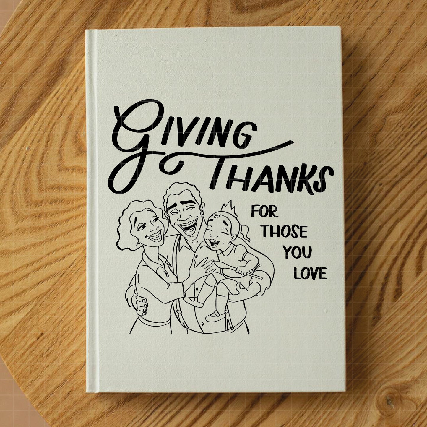 COD2247 - Giving thanks for those you love svg, The frog and the Princess svg, tiana svg, frog svg, outline svg, cricut silhouette, Princess svg, Disney svg