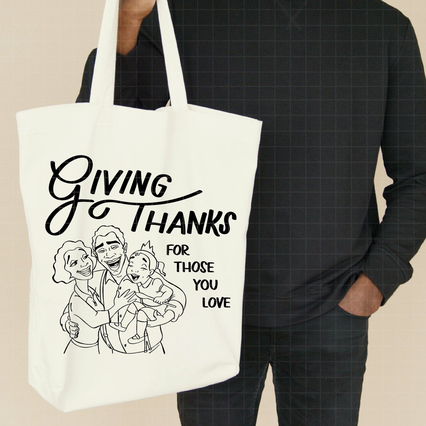 COD2247 - Giving thanks for those you love svg, The frog and the Princess svg, tiana svg, frog svg, outline svg, cricut silhouette, Princess svg, Disney svg