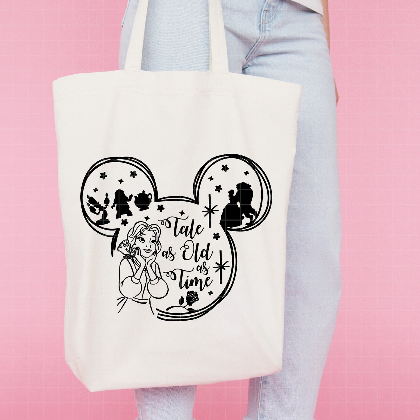 COD2265 - Tale as old as Time svg, Beauty and the beast svg, bella svg, beast svg, outline svg, cricut, silhouette,Disney svg, Princess Belle