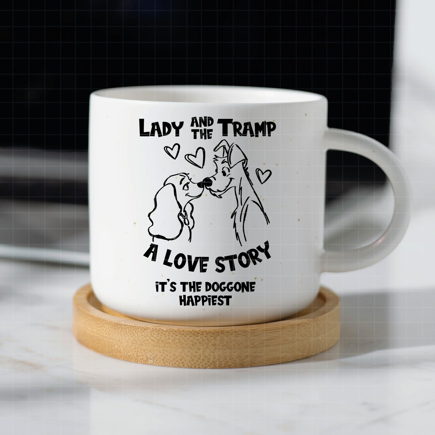 COD2268 - Lady and the Tramp - Digital Download, Instant Download, svg, dxf, eps & png files included!