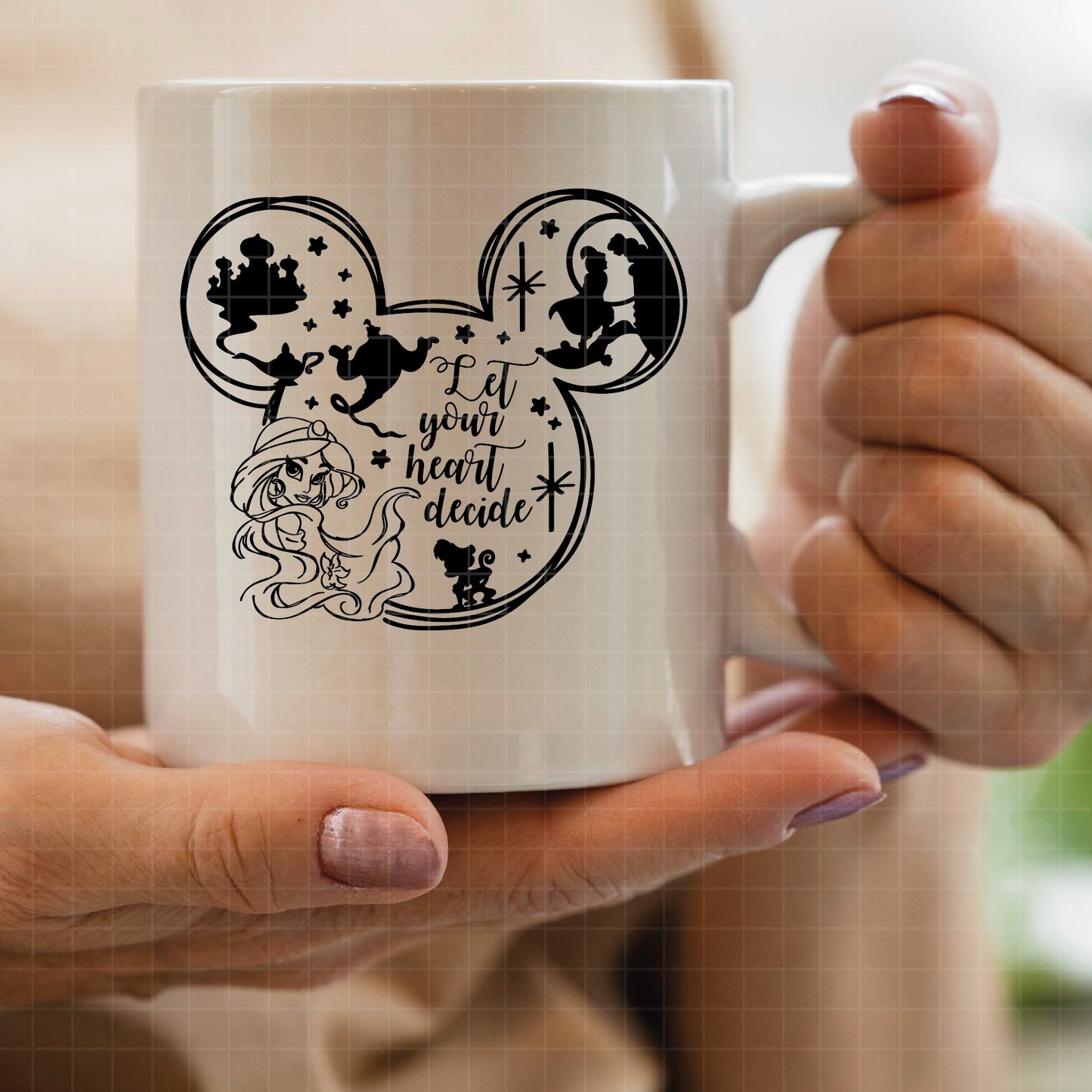 COD2284- Jasmine Svg, Princess Svg, Indian Princess svg, Arabian Princess SVG, Aladdin svg, Princess svg, silhouette svg, disney svg