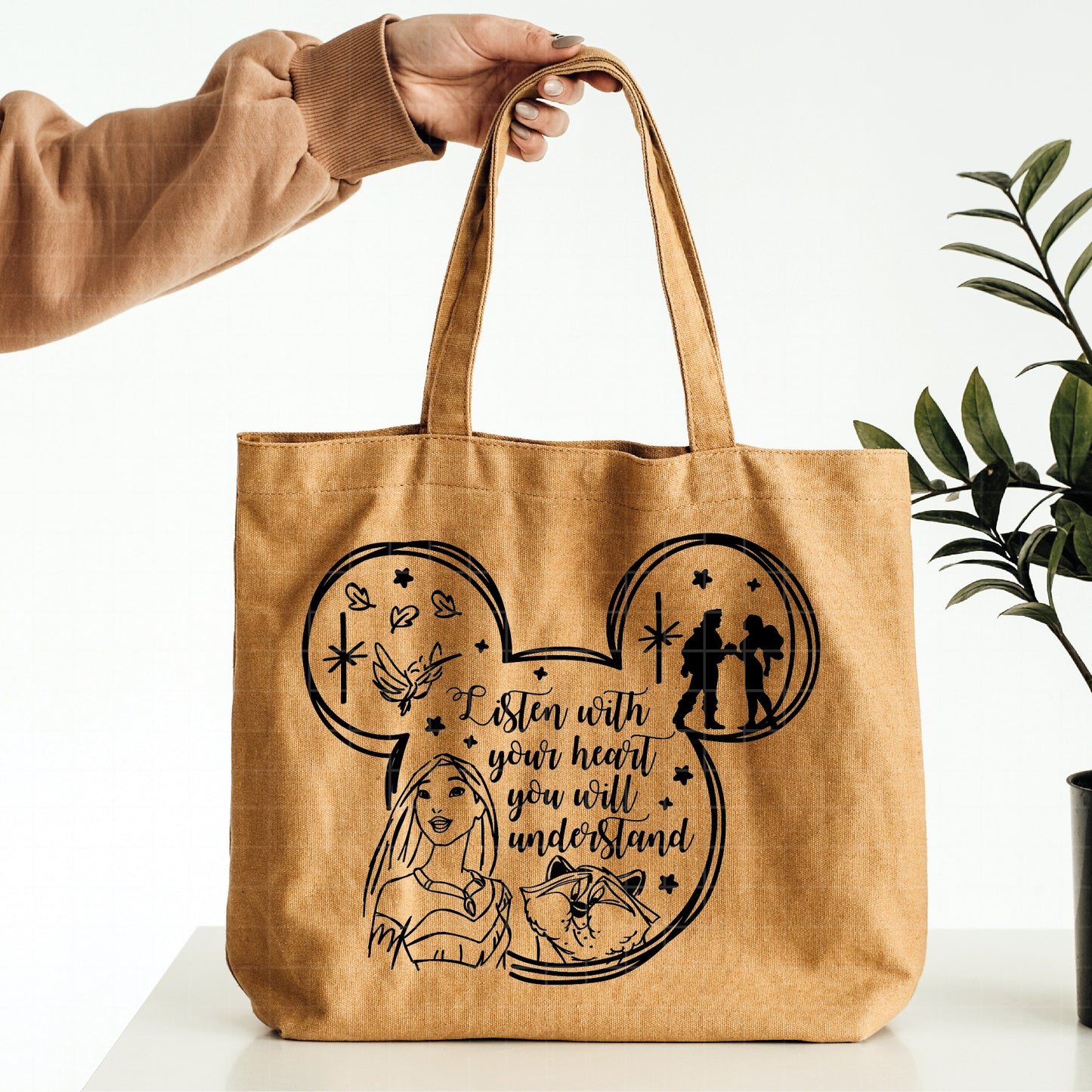 COD2287 - Pocahontas svg, nature svg, princess svg, outline svg, cricut silhouette, Disney svg