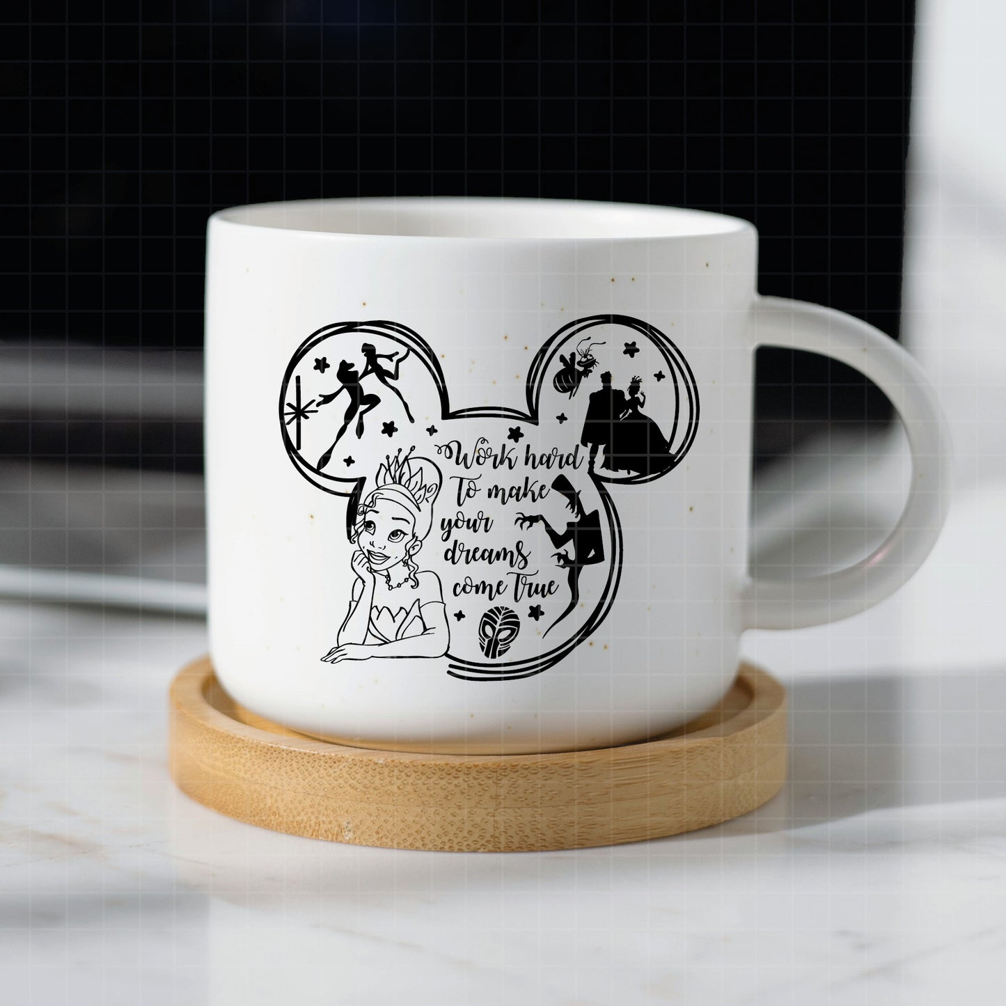 COD2289 - The frog and the Princess svg, tiana svg, frog svg, Princess Tiana with Frog, outline svg, cricut silhouette, Princess svg, Disney svg