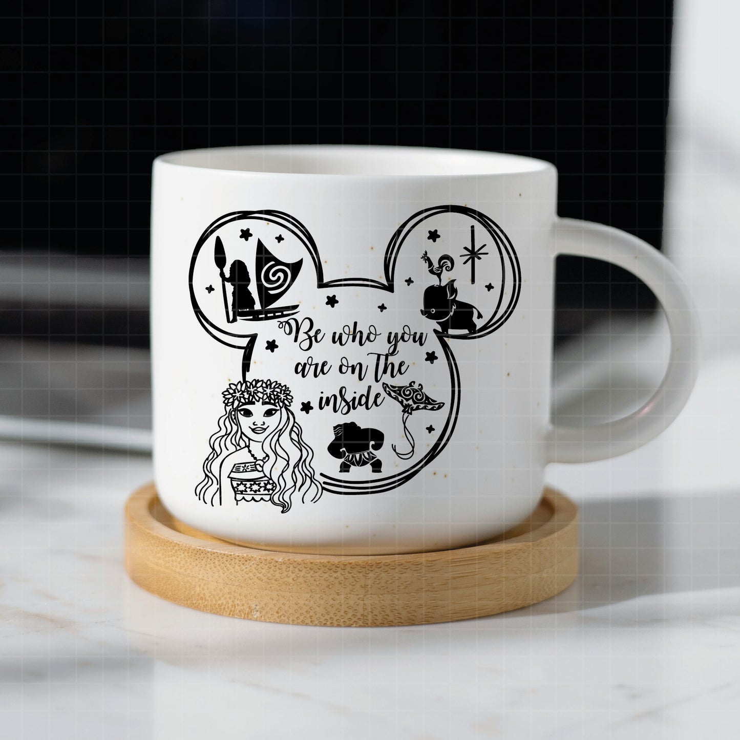COD2292 - Moana svg, Princess svg, Disney svg, outine svg, Cricut, Silhouette, Tumbler svg