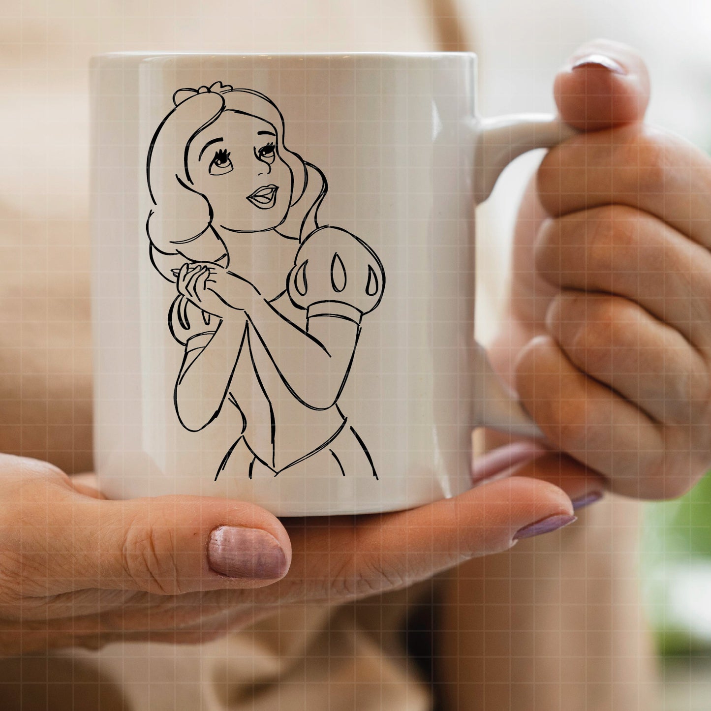 COD2298 - Snow White svg, Princess SVG, Snow White and the Seven Dwarfs svg, Cricut, Silhouette, outline svg, disney svg