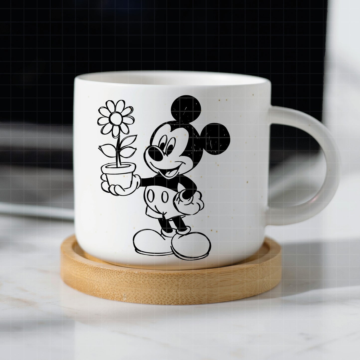 COD2303 - Mickey sketch svg, Mickey outline Svg, Disney svg, Magical svg, Mickey face svg