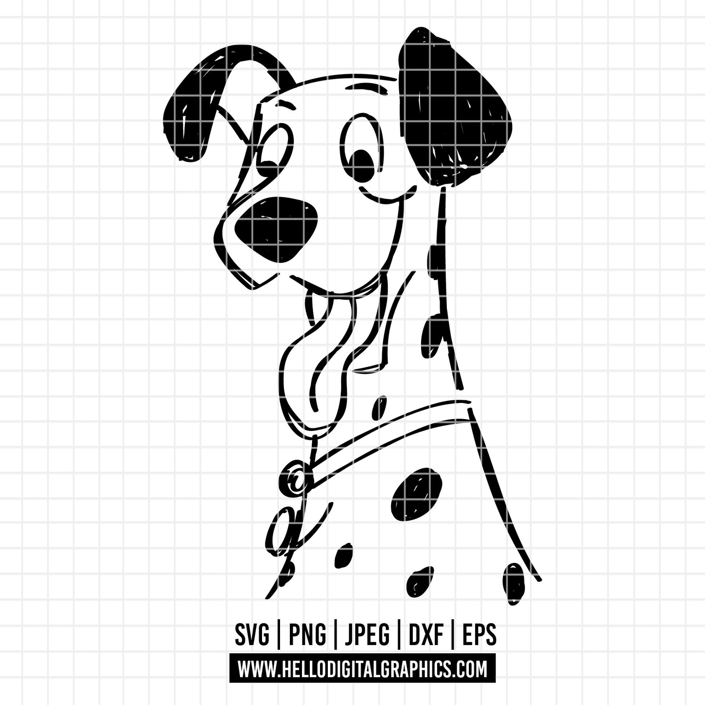 COD2327 - Dalmatian svg, dog svg, dalmatian cut file, puppy outline svg, disney svg, disney christmas svg