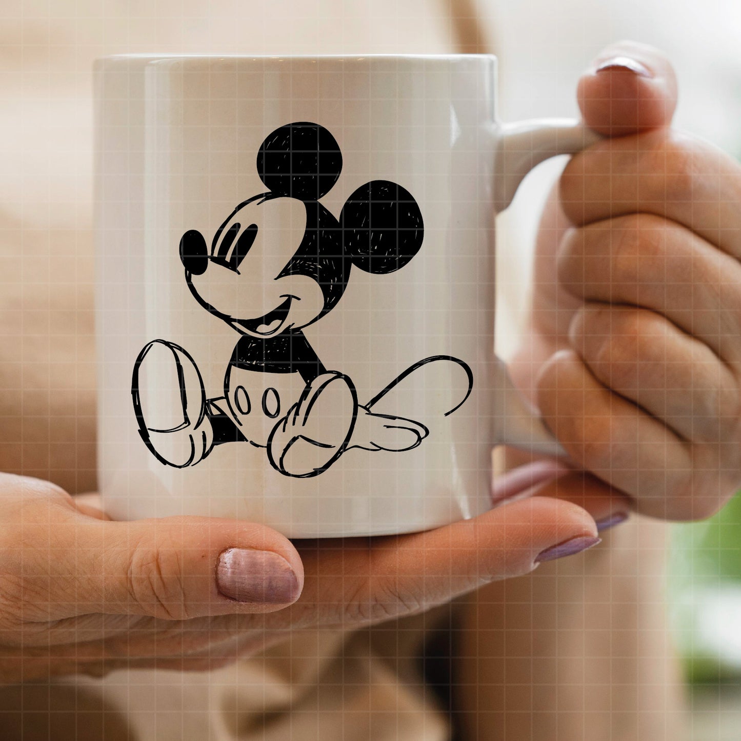 COD2336 - Mickey sketch svg, Mickey outline Svg, Disney svg, Magical svg, Mickey face svg