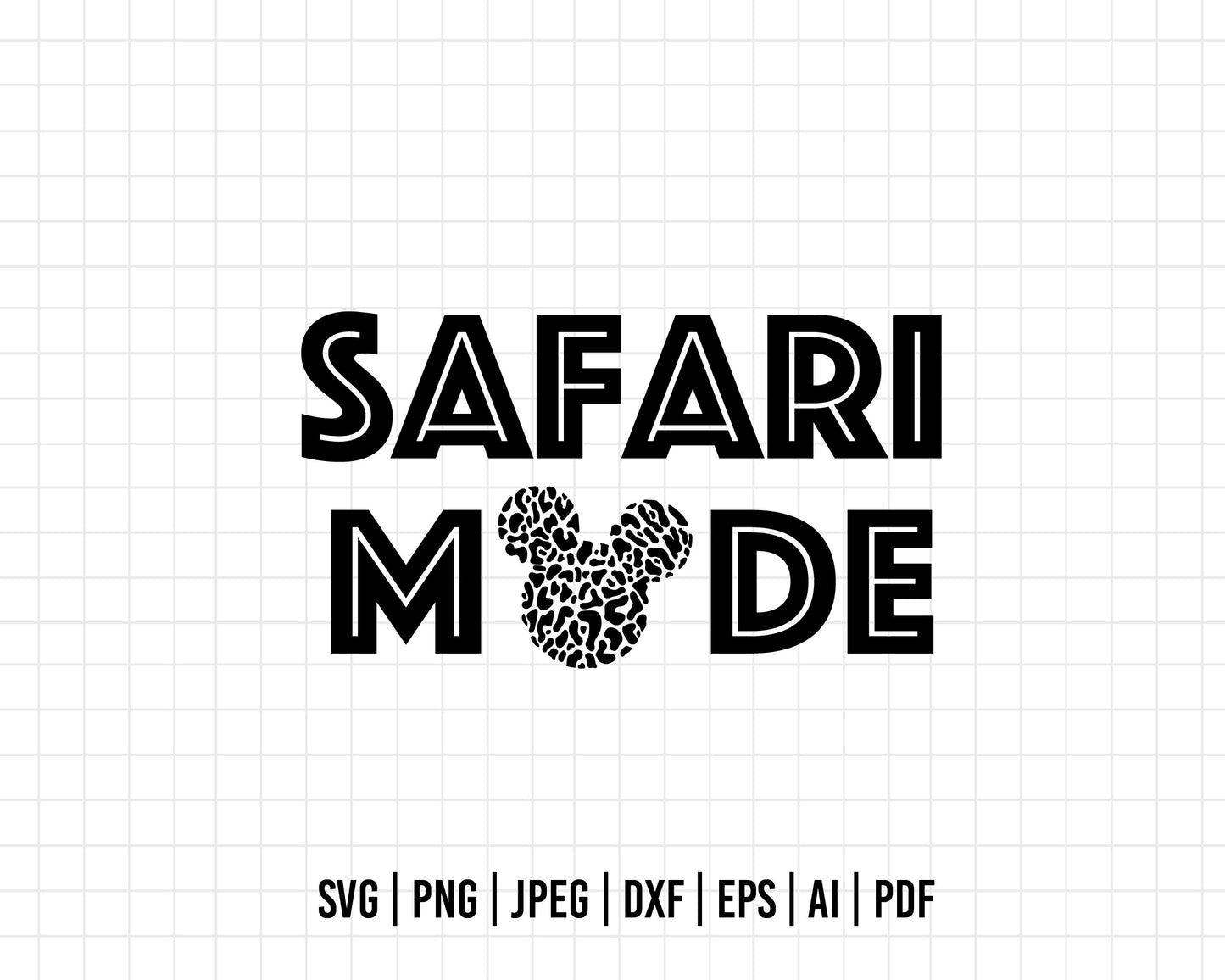 COD241- Safari mode svg, disney svg, safari svg, mickey svg