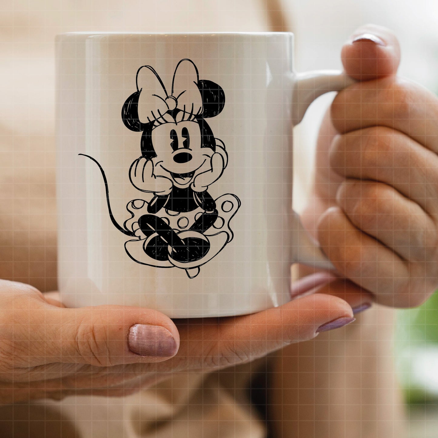 COD2410 - Minnie mouse svg, Disney svg, minnie svg, Silhouette, Cricut, minnie dtf