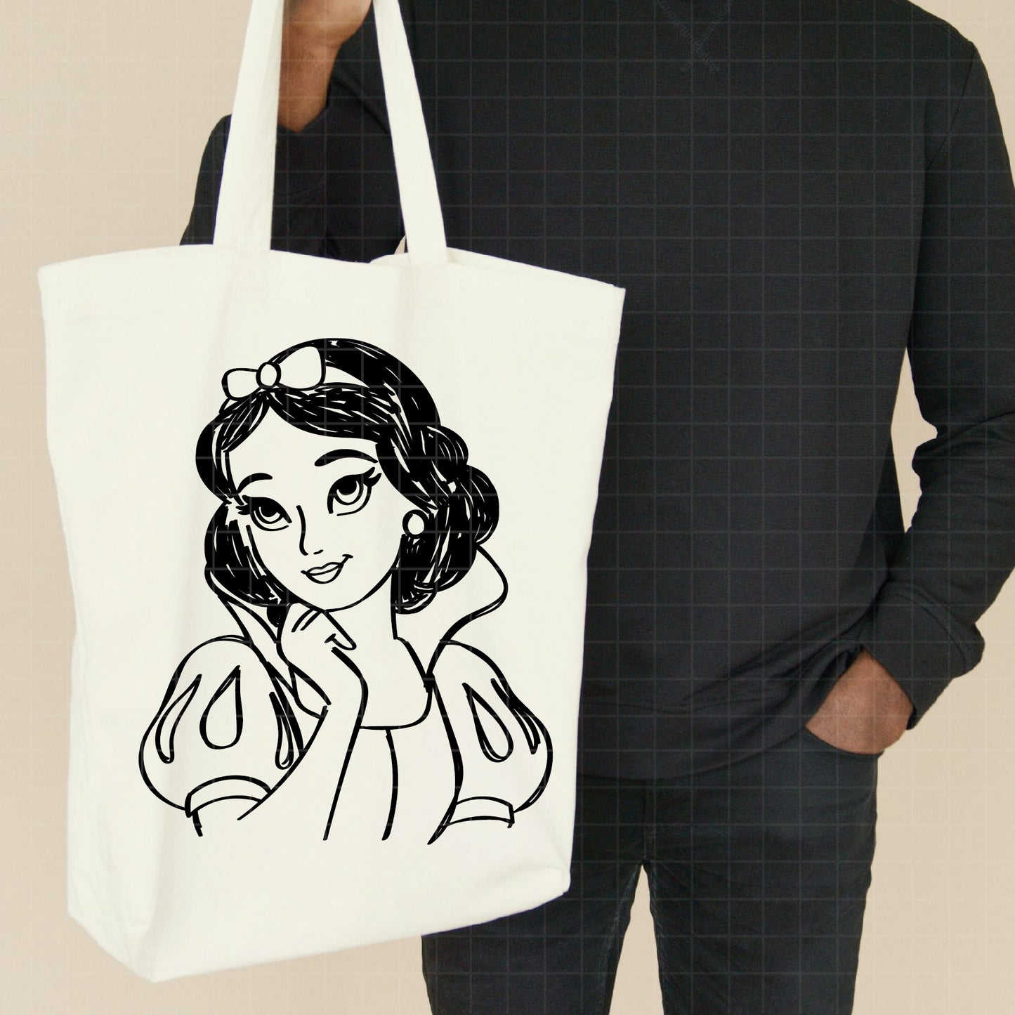 COD2423 - Snow White svg, Princess SVG, Snow White and the Seven Dwarfs svg, Cricut, Silhouette, outline svg, disney svg