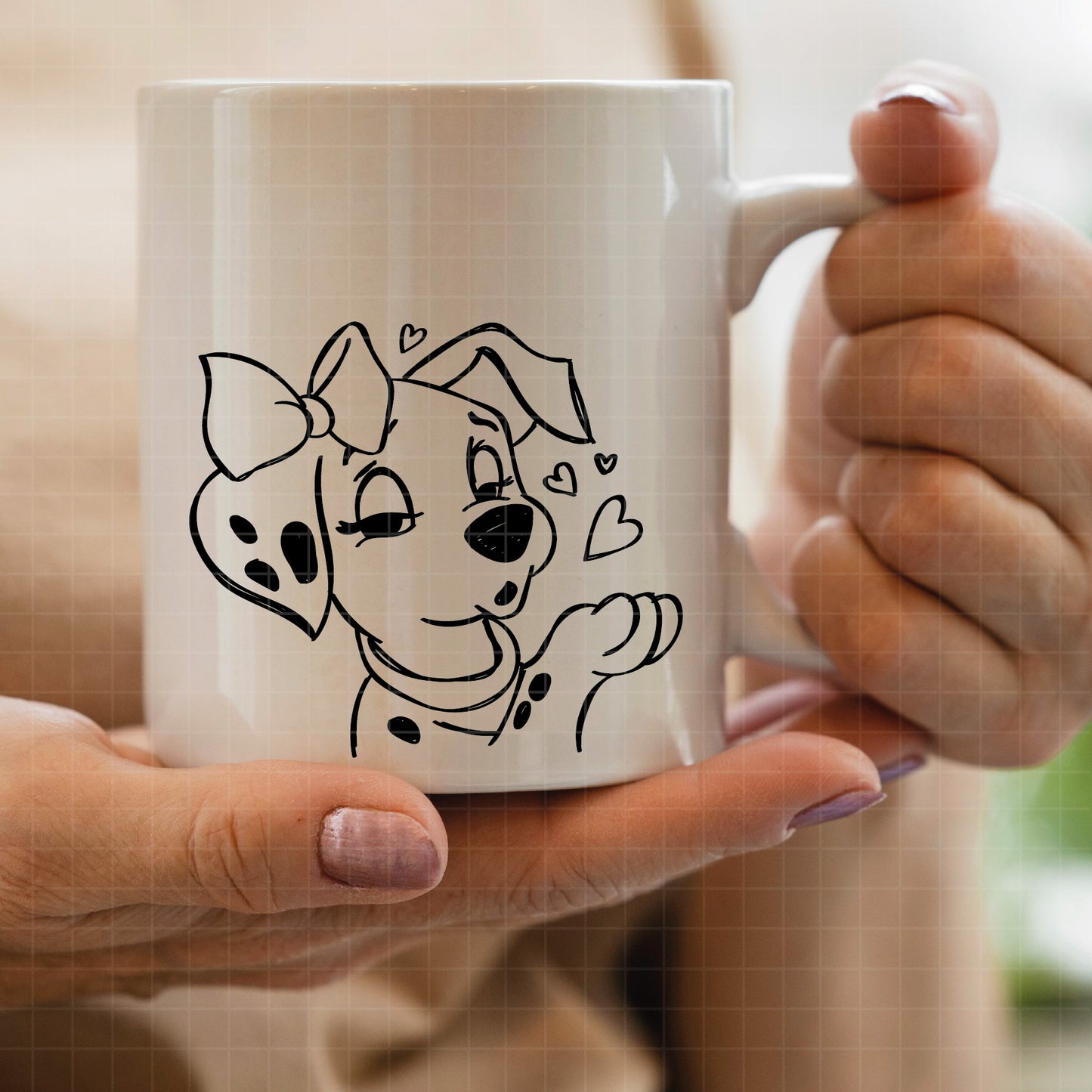 COD2446 - Dalmatian svg, dog svg, dalmatian cut file, puppy outline svg, disney svg, disney christmas svg