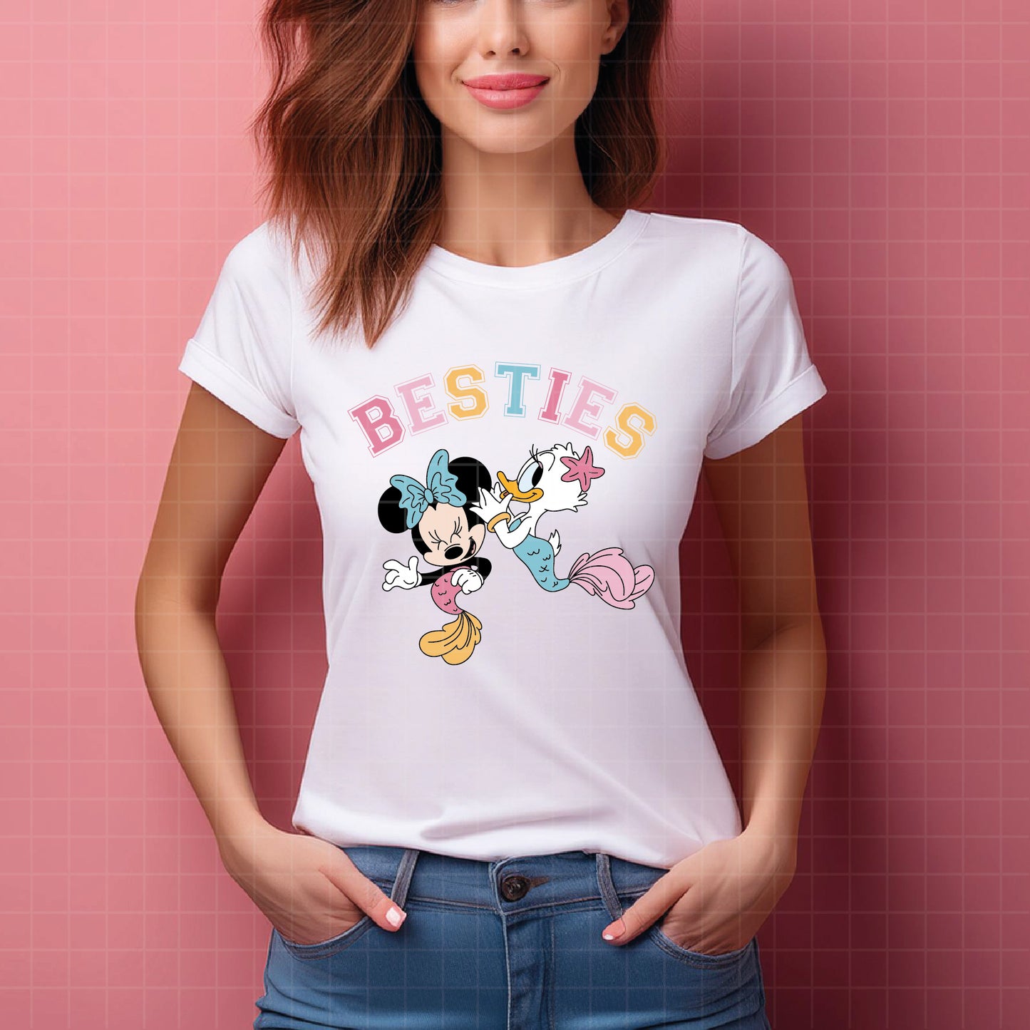COD2466 - Besties svg, Minnie and daisy svg, Disney svg, disneyland t shirt svg, Disney svg, Minnie mermaid svg