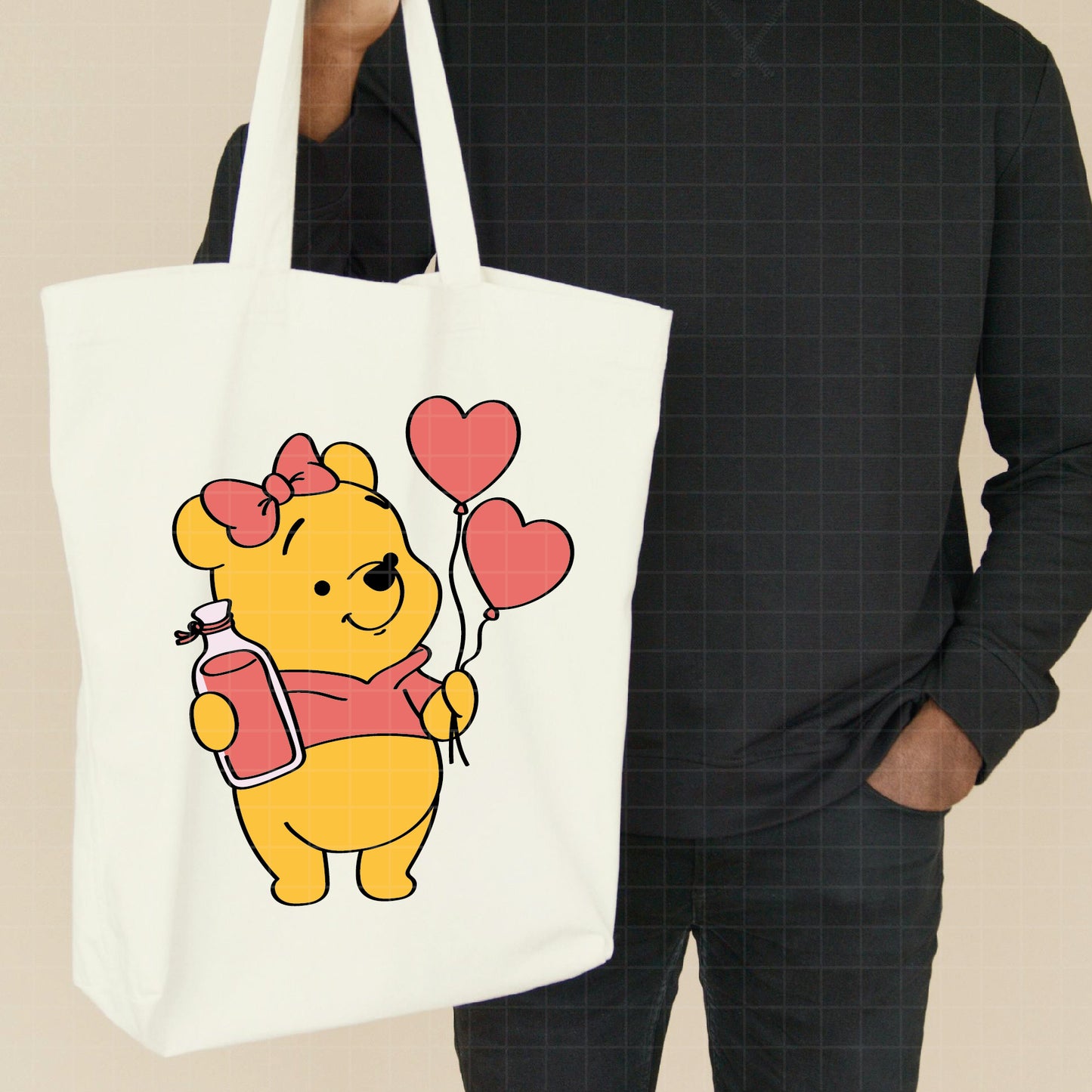 COD2486 - Winnie the Pooh svg, pooh png, classic winnie the pooh svg, baby shower svg, pooh party