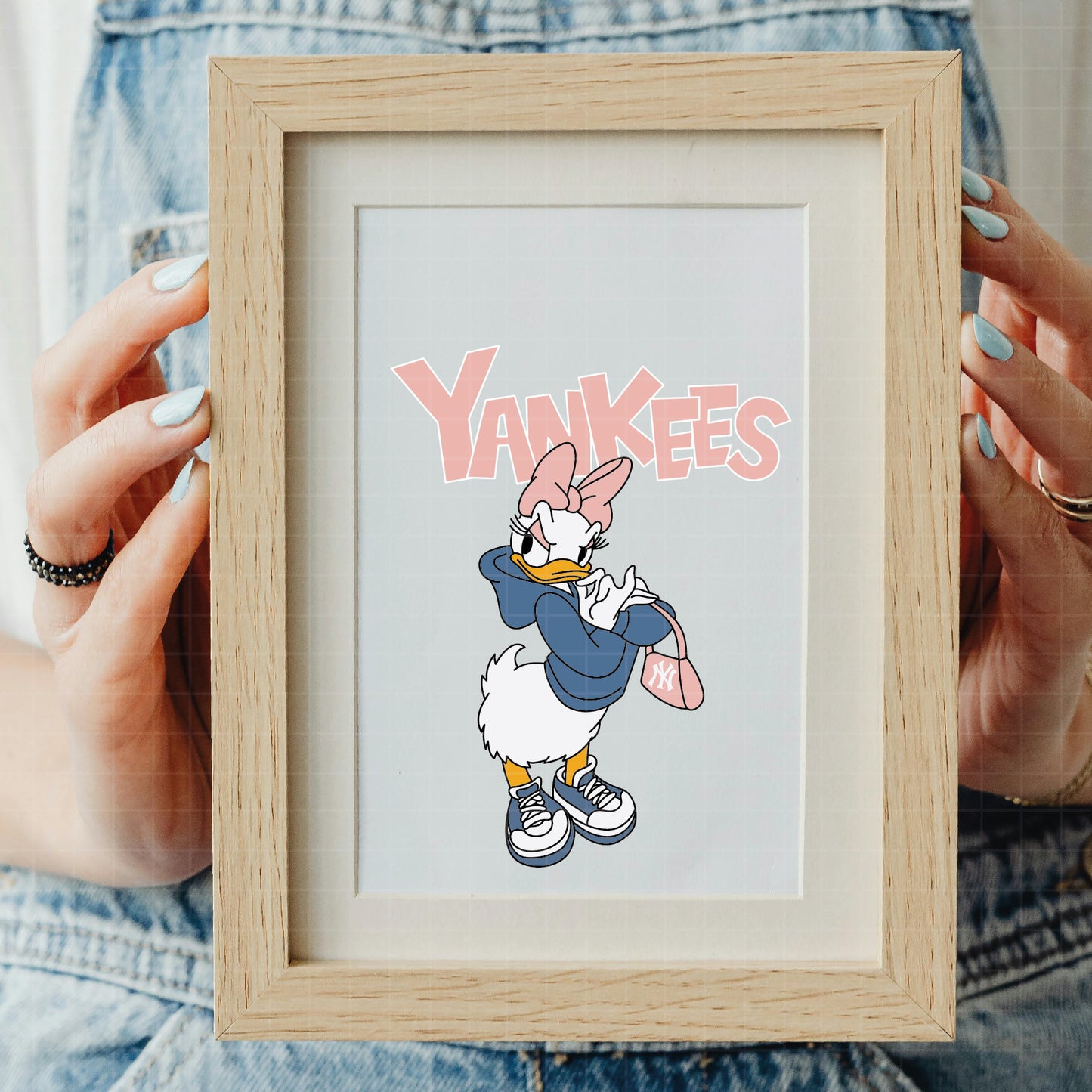 COD2496 - Yankees svg, Yankees Daisy svg, Disney svg, mickey svg, minnie svg, Silhouette, Cricut