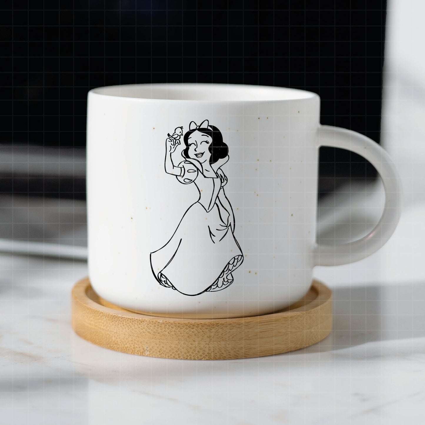 COD3423 - Snow White svg, Princess SVG, Snow White and the Seven Dwarfs svg, Cricut, Silhouette, outline svg, disney svg