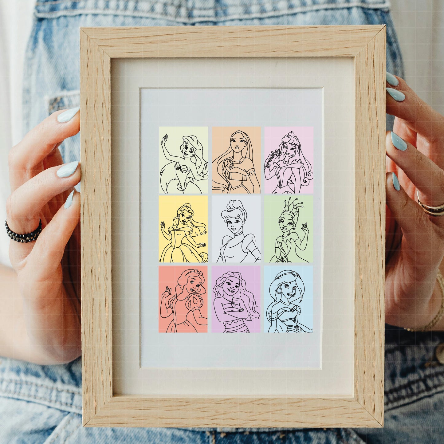 COD2579 - Life is better with friends svg, Princess svg, Disney Princess sketch vector, Jasmin svg, moana svg, Little mermaid svg, belle svg