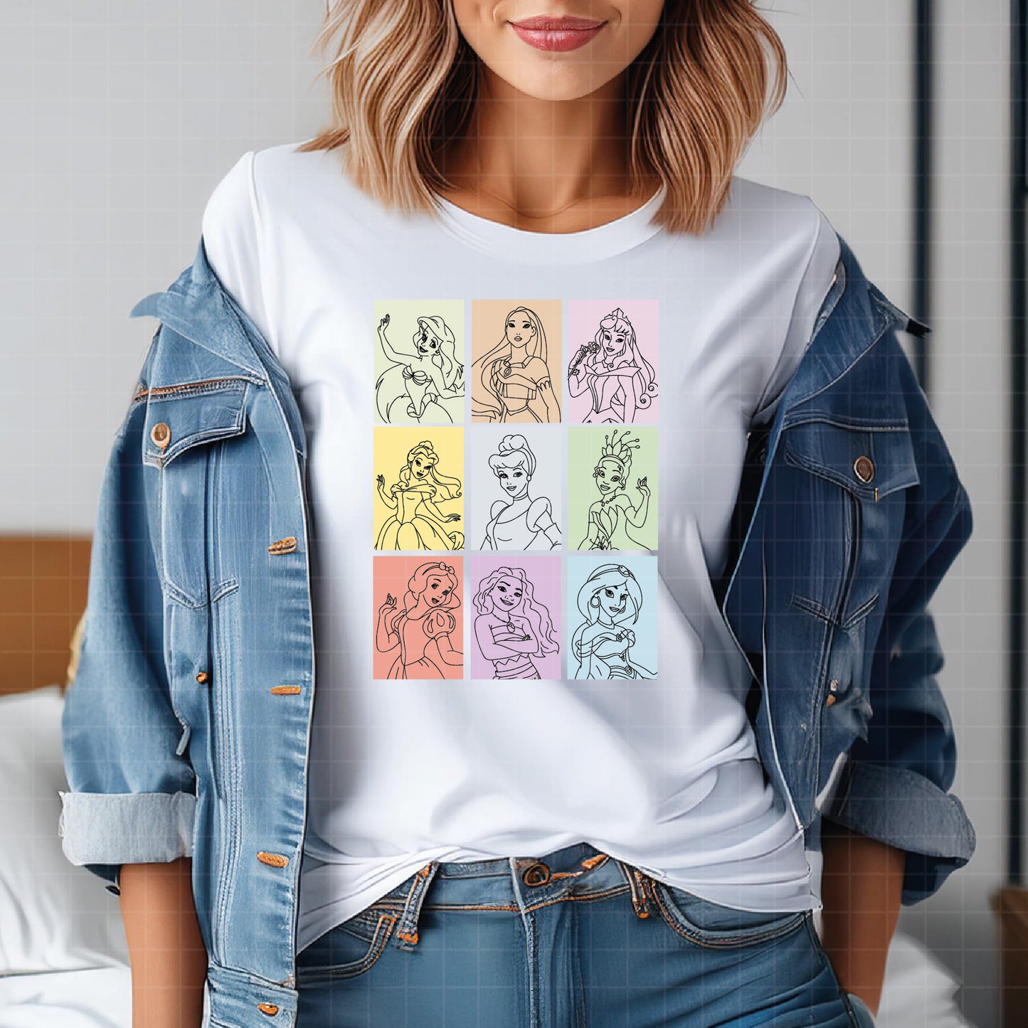 COD2579 - Life is better with friends svg, Princess svg, Disney Princess sketch vector, Jasmin svg, moana svg, Little mermaid svg, belle svg