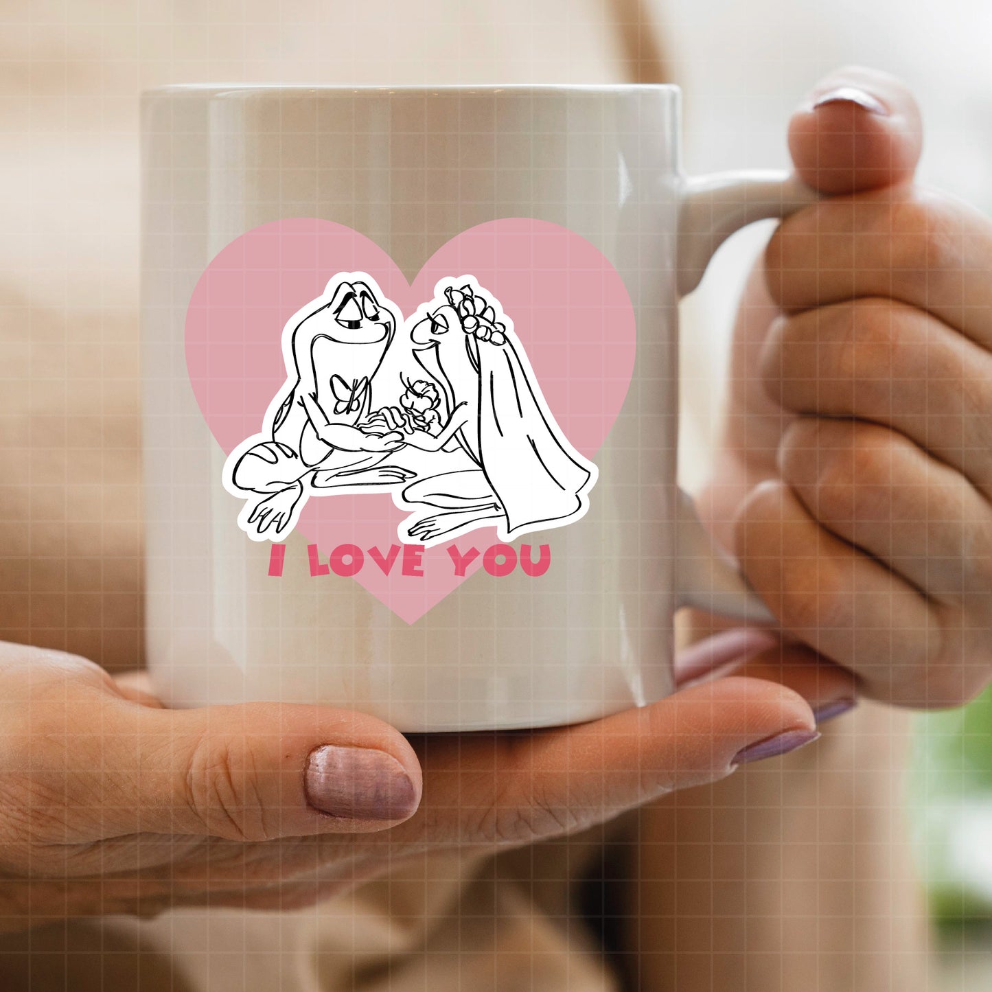 COD2605 - The frog and the Princess svg, tiana svg, frog svg, Princess Tiana with Frog, outline svg, cricut silhouette, Princess svg, Disney svg