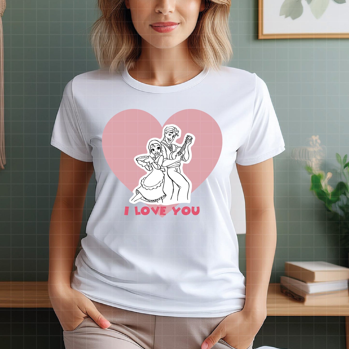 COD2613 - The frog and the Princess svg, tiana svg, frog svg, Princess Tiana with Frog, outline svg, cricut silhouette, Princess svg, Disney svg