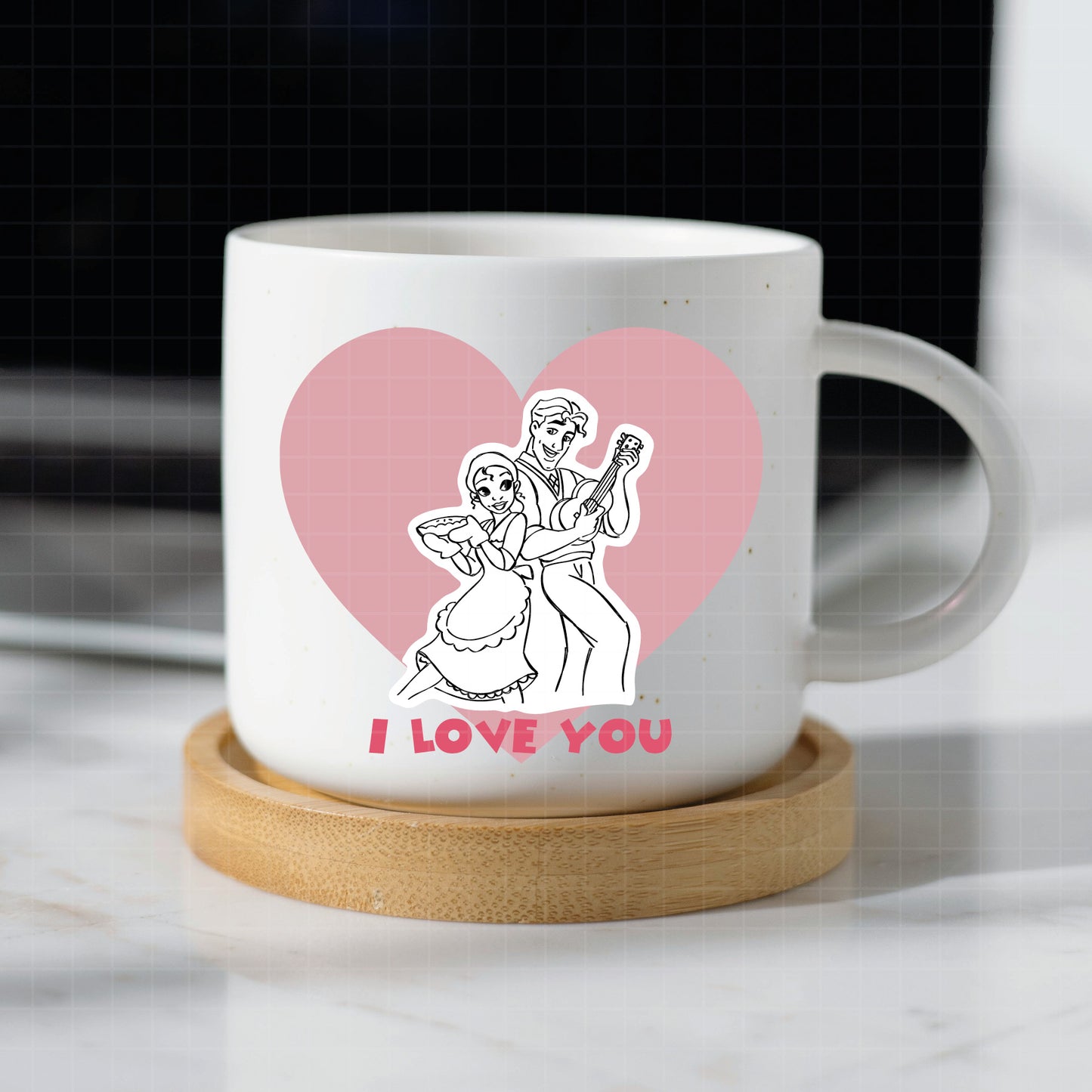 COD2613 - The frog and the Princess svg, tiana svg, frog svg, Princess Tiana with Frog, outline svg, cricut silhouette, Princess svg, Disney svg