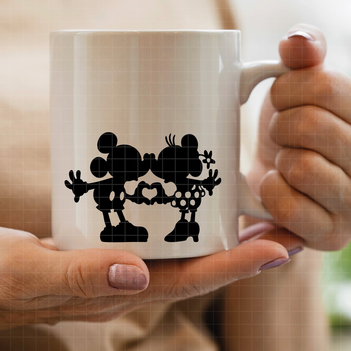 COD2614 - Mickey and minnie svg, Disney svg, mickey svg, minnie svg, Silhouette, Cricut