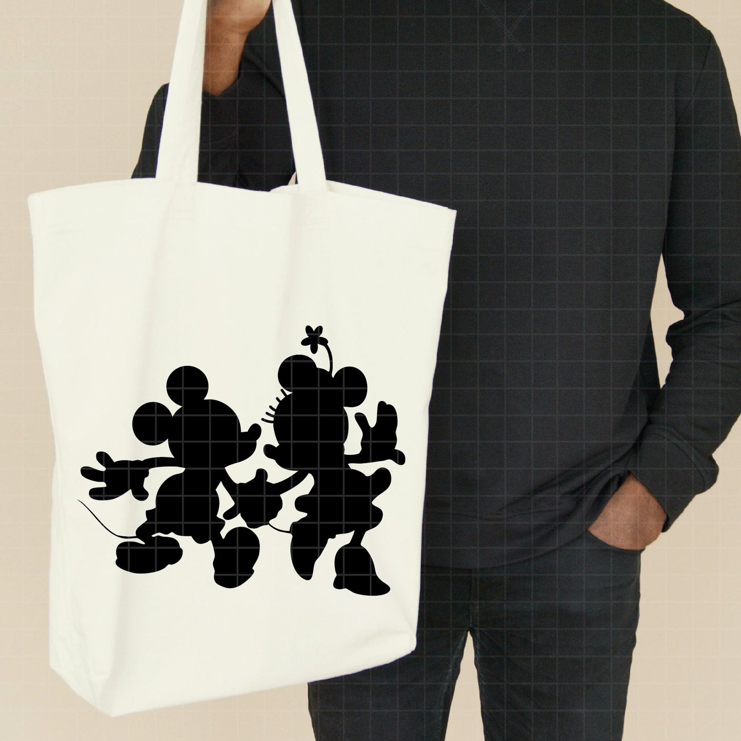 COD2615 - Mickey and minnie svg, Disney svg, mickey svg, minnie svg, Silhouette, Cricut