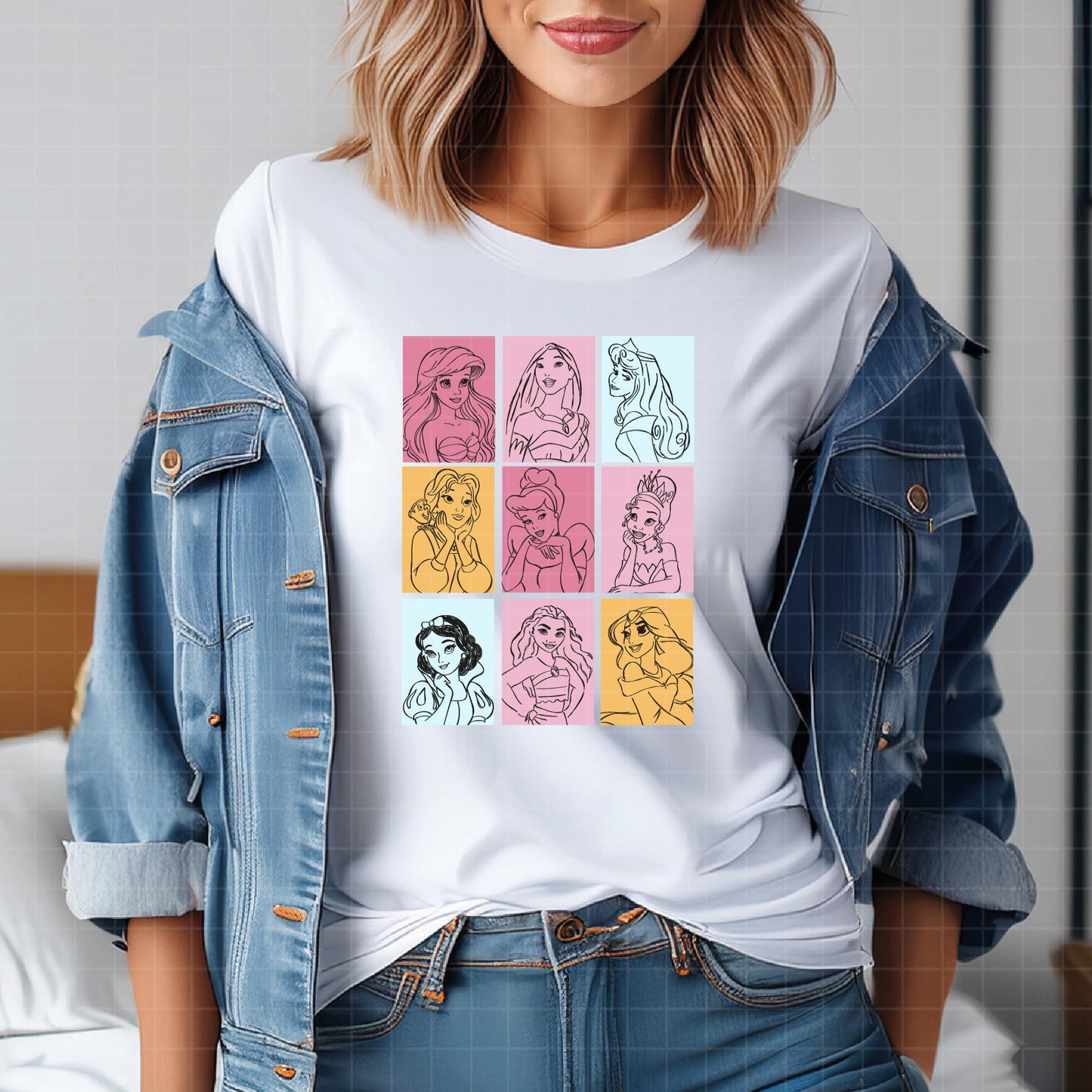 COD2623 - Life is better with friends svg, Princess svg, Disney Princess sketch vector, Jasmin svg, moana svg, Little mermaid svg, belle svg