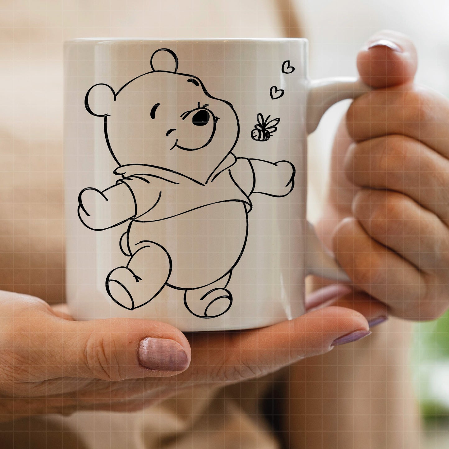 COD2654 - Winnie the Pooh svg, pooh png, classic winnie the pooh svg, baby shower svg, pooh party