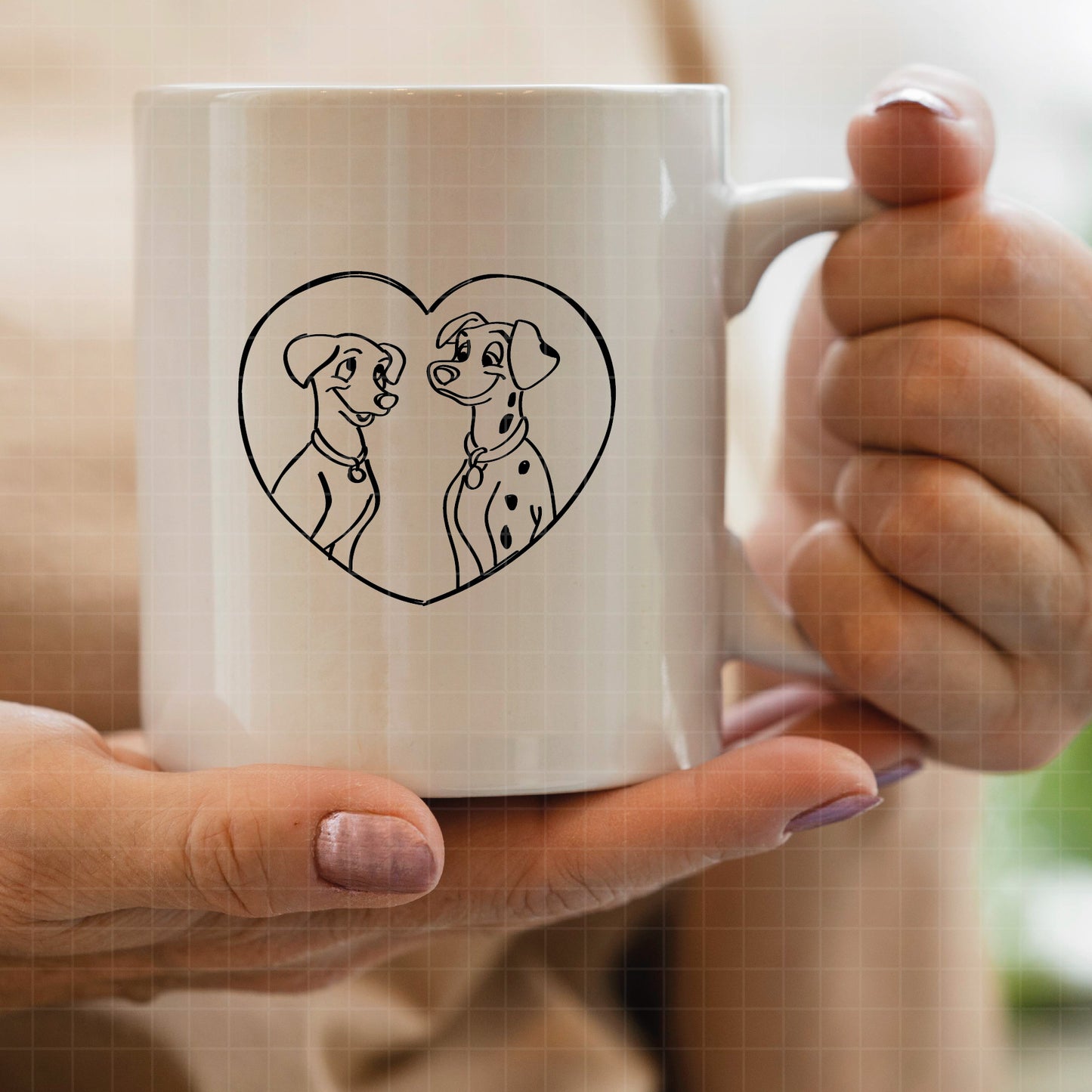 COD2675 - Dalmatian svg, dog svg, dalmatian cut file, puppy outline svg, disney svg, disney christmas svg