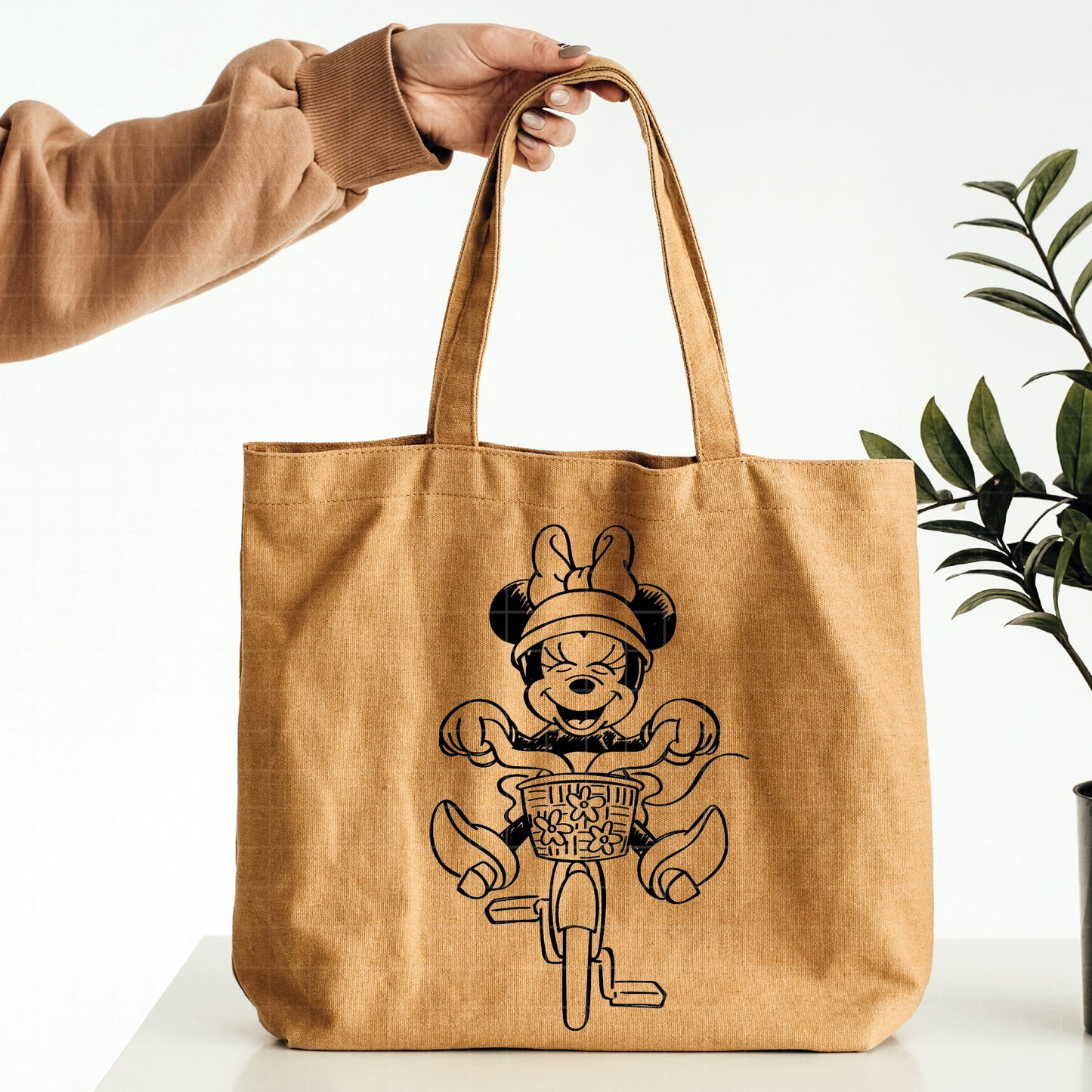 COD2678 - Minnie riding a bike svg, Minnie svg, Spring svg, Disney svg, disneyland t shirt svg, Disney svg, Silhouette, Cricut