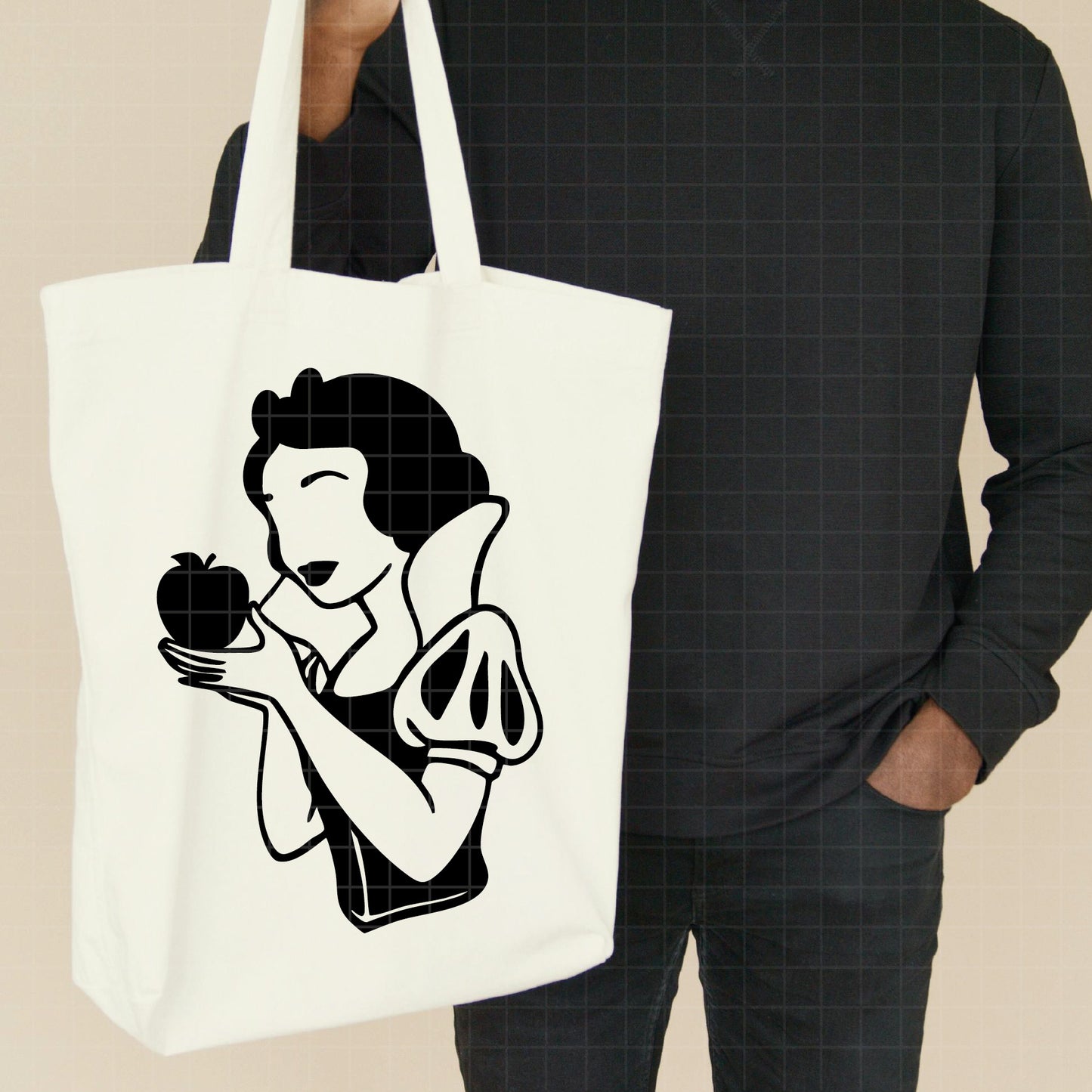 COD2715 - Fairest one of all svg, Snow White png, Princess png, Snow White and the Seven Dwarfs png, outline png, disney png