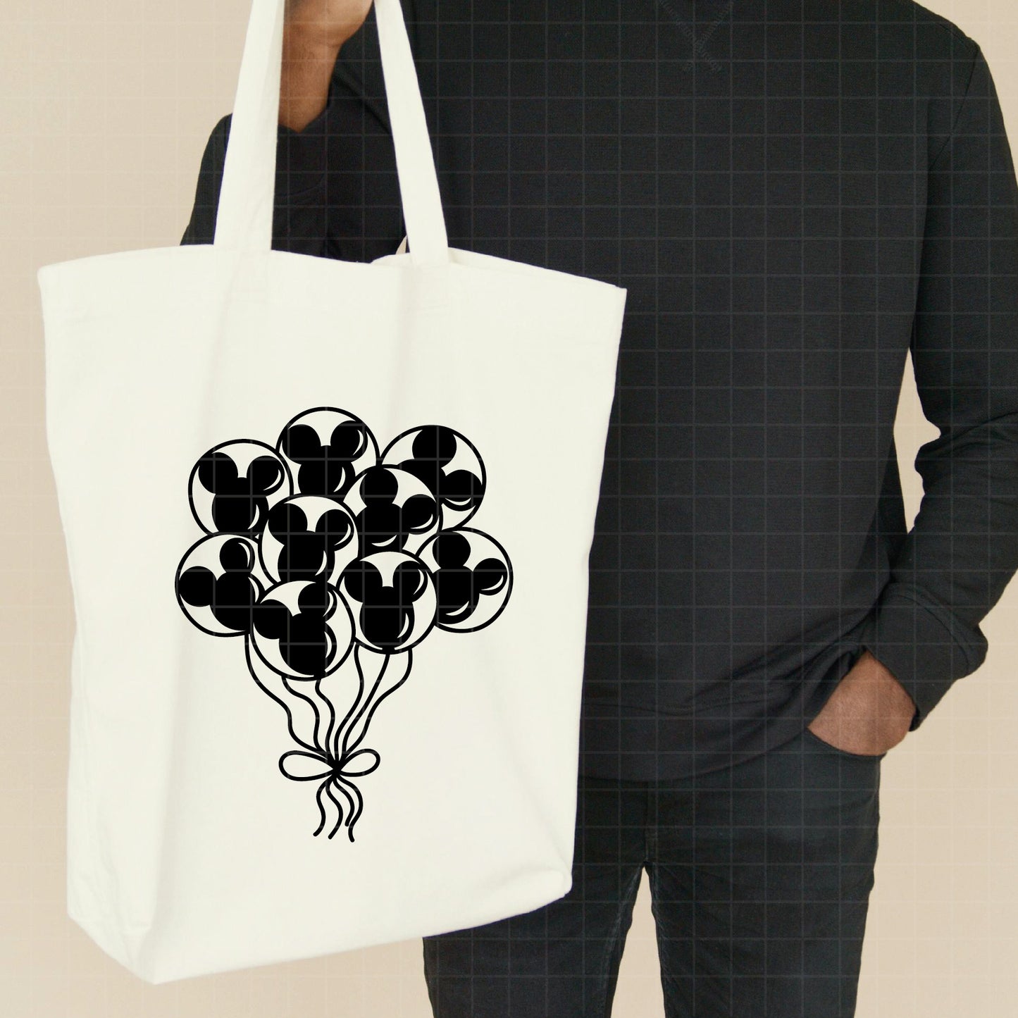 COD2728 - Mickey Ballon svg, Mouse Balloon Bunch Cut File, Magical Park Kingdoms Vacation png pdf dxf ai eps For Silhouette, Cricut