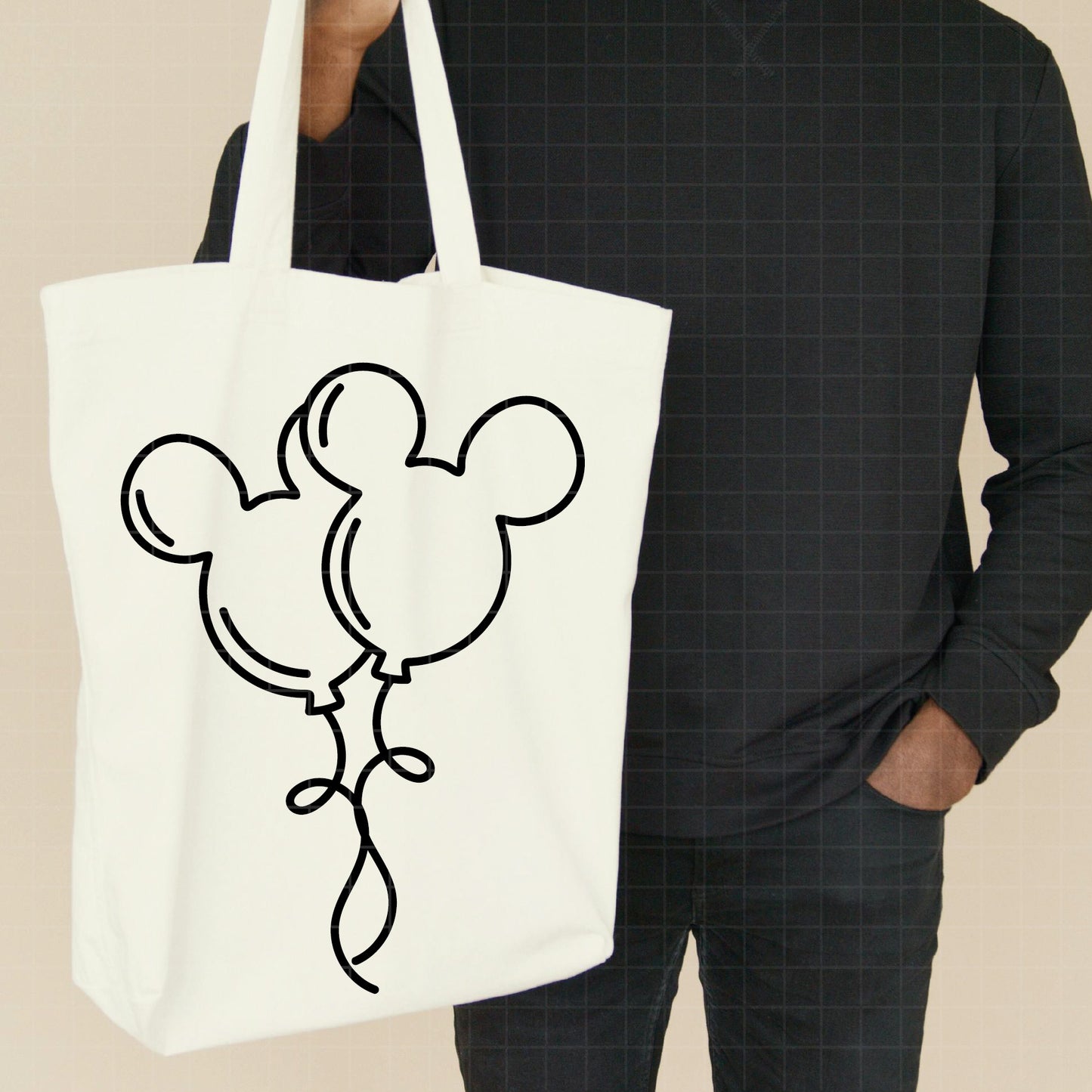 COD2738 - Mickey Ballon svg, Mouse Balloon Bunch Cut File, Magical Park Kingdoms Vacation png pdf dxf ai eps For Silhouette, Cricut