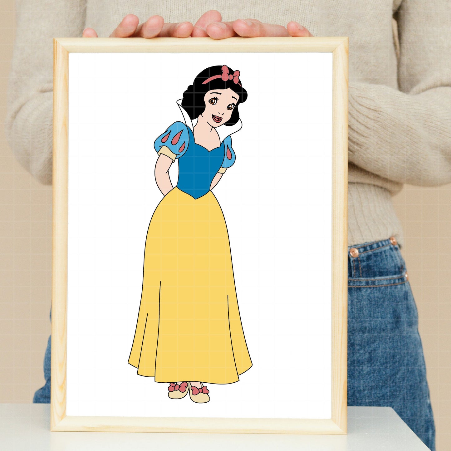 COD2755 -Snow White png, Princess png, Snow White and the Seven Dwarfs png, outline png, disney png