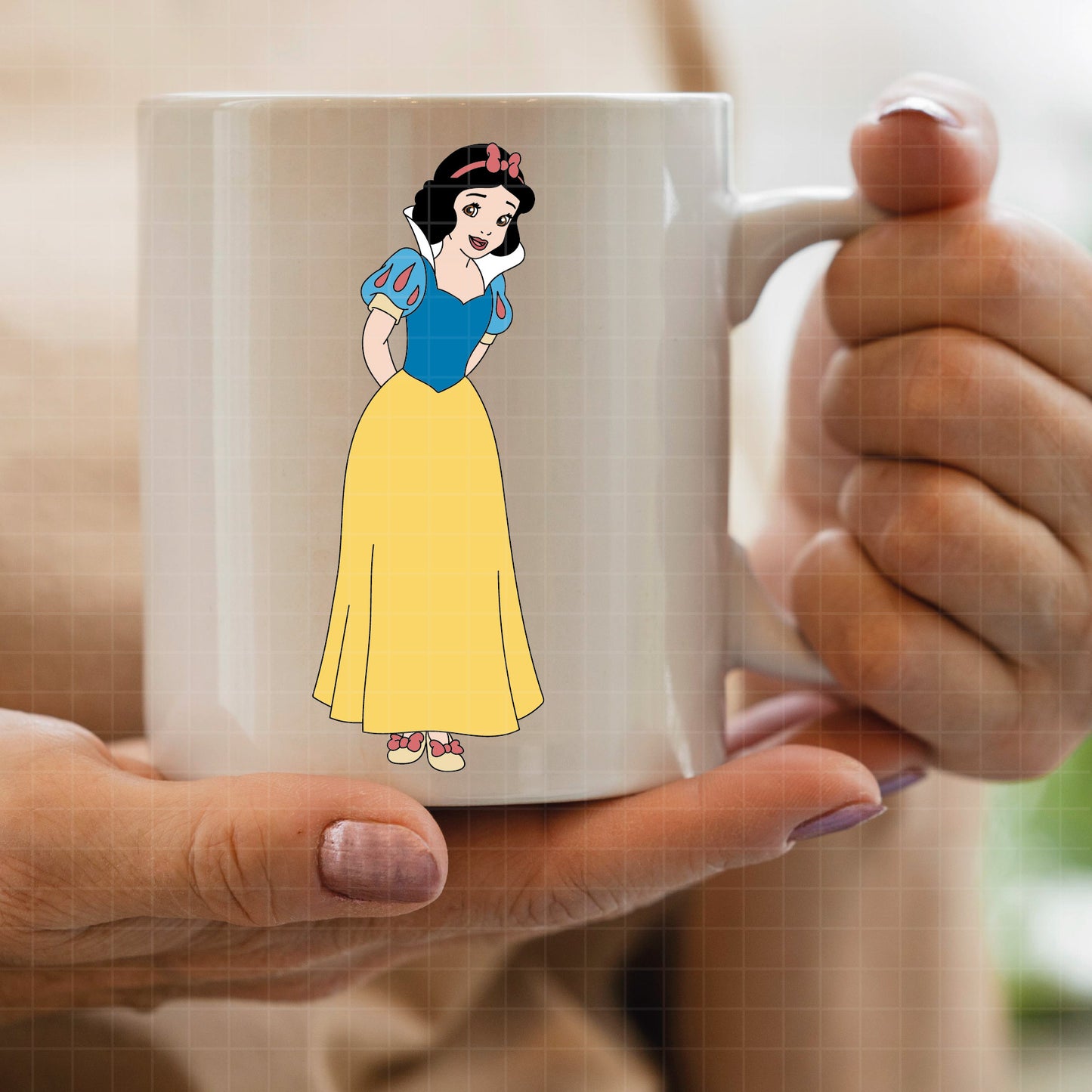 COD2755 -Snow White png, Princess png, Snow White and the Seven Dwarfs png, outline png, disney png