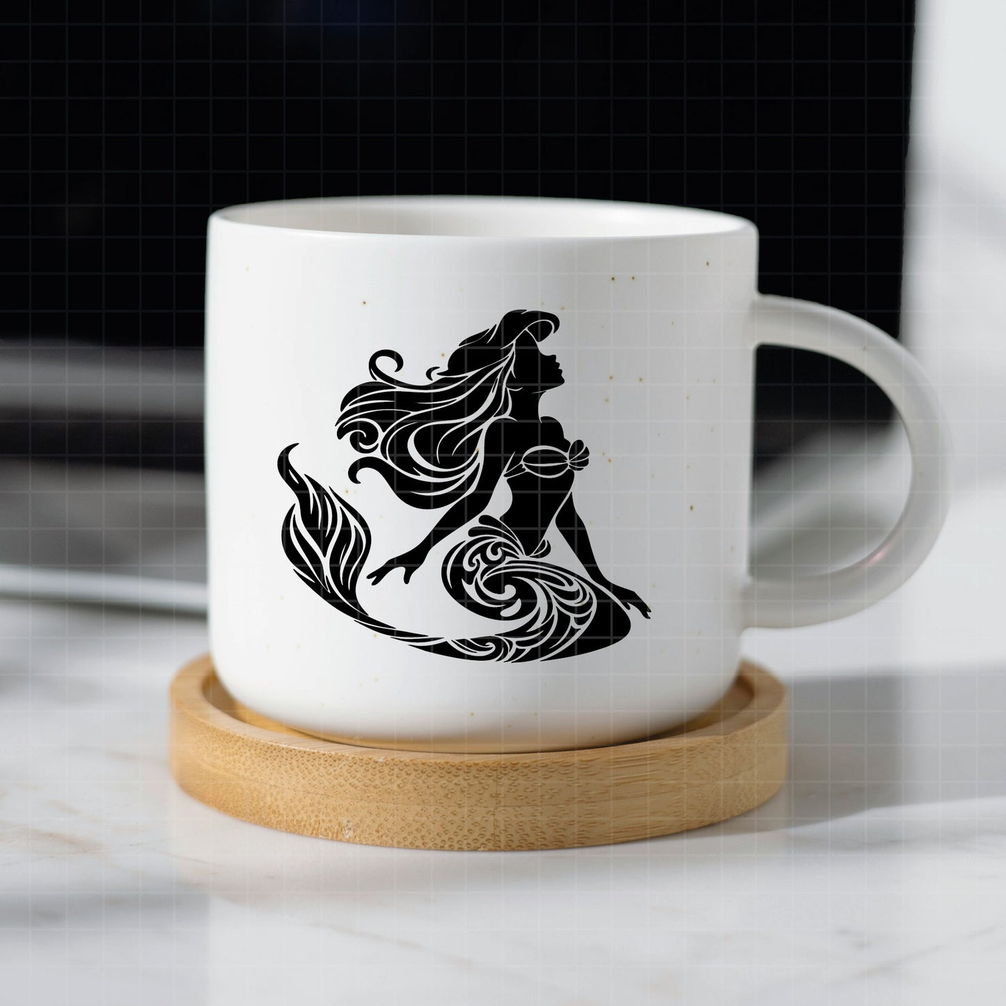 COD2757- Little Mermaid svg, Ariel svg, Outline Svg, Princess svg, disney svg, Cricut, Silhouette