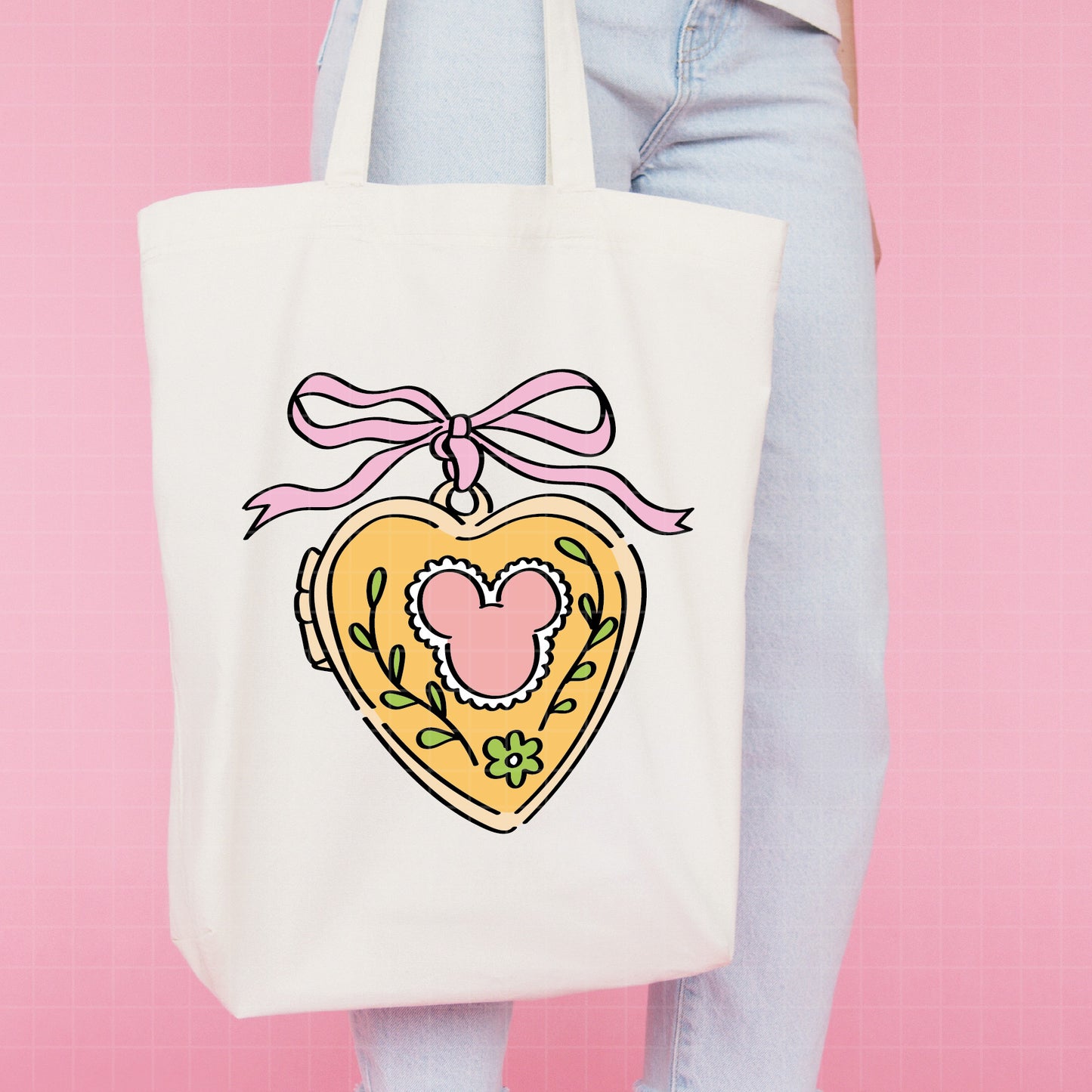 COD2814 -Cute Mouse Love Locket Svg, Heart Pendant Design For Valentine's Day Svg, Perfect For Custom Shirts, Tumblers Digital Download