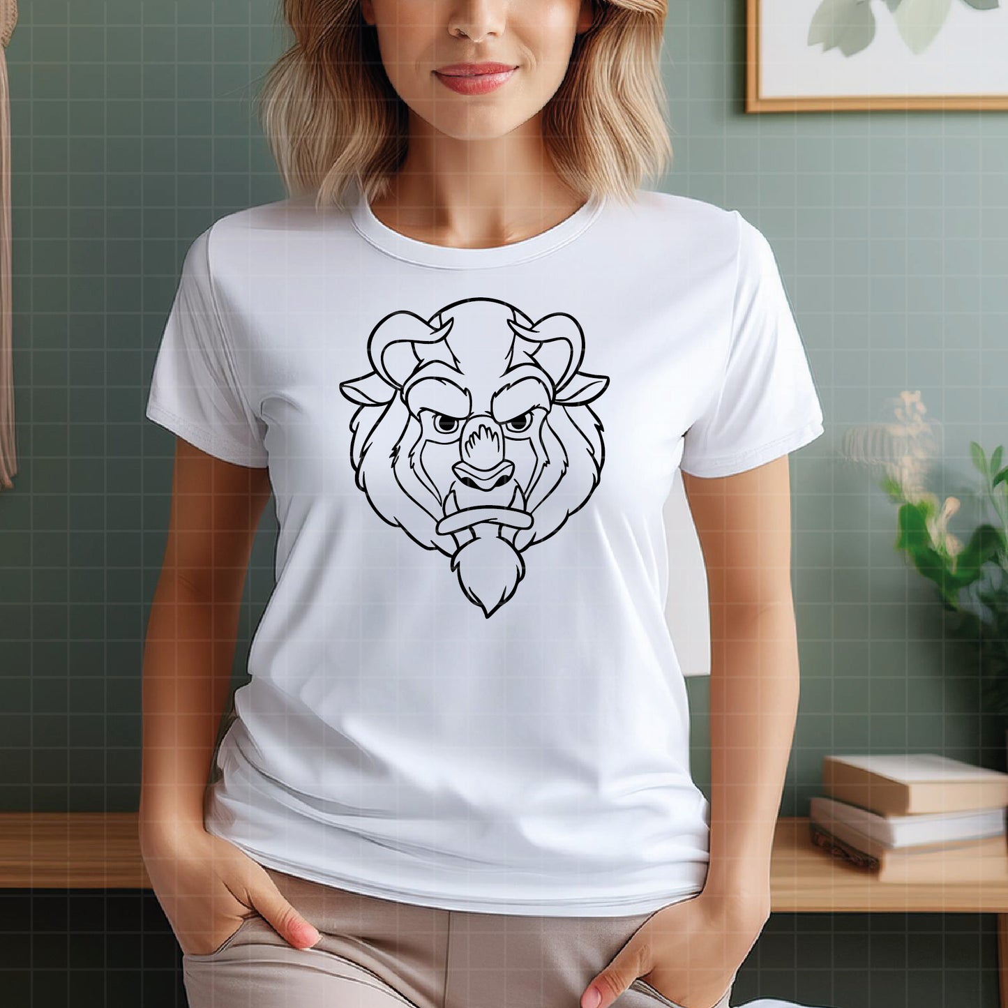COD2824 - Beauty and the beast svg, bella svg, beast svg, outline svg, cricut, silhouette,Disney svg, Princess Belle