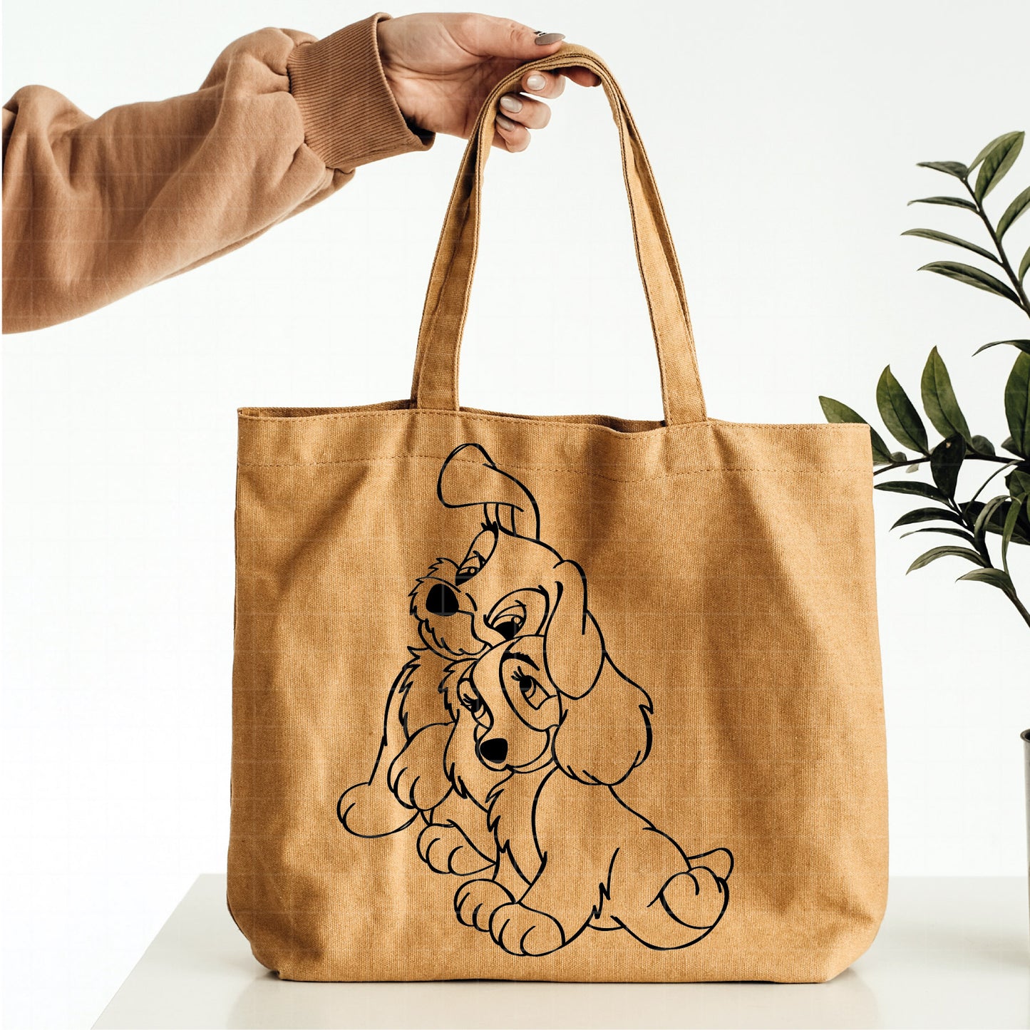 COD2848 - Lady and the Tramp - Digital Download, Instant Download, svg, dxf, eps & png files included!