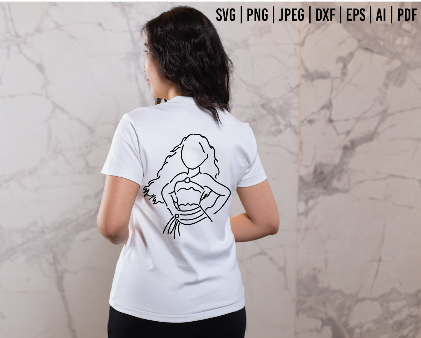 COD28 - Moana svg, Princess svg, Disney svg, outine svg, Cricut, Silhouette, Tumbler svg