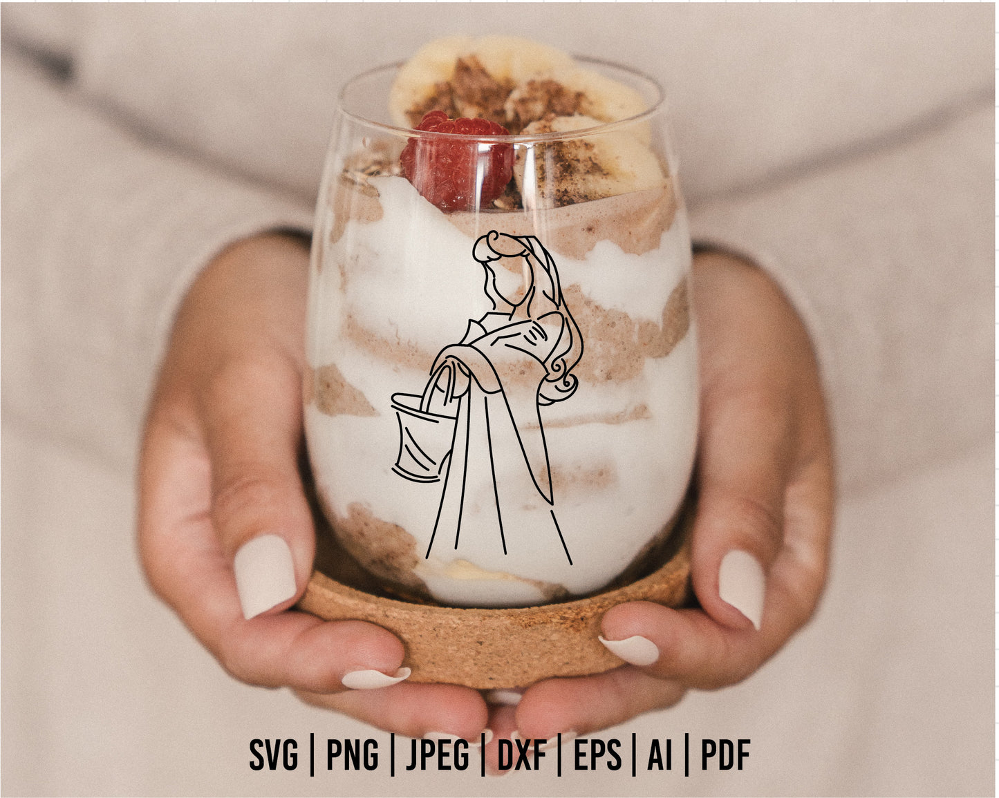 COD29-Aurora svg, Princess svg, Sleeping Beauty svg, disney svg, outline svg, princess svg, Cricut, Silhouette